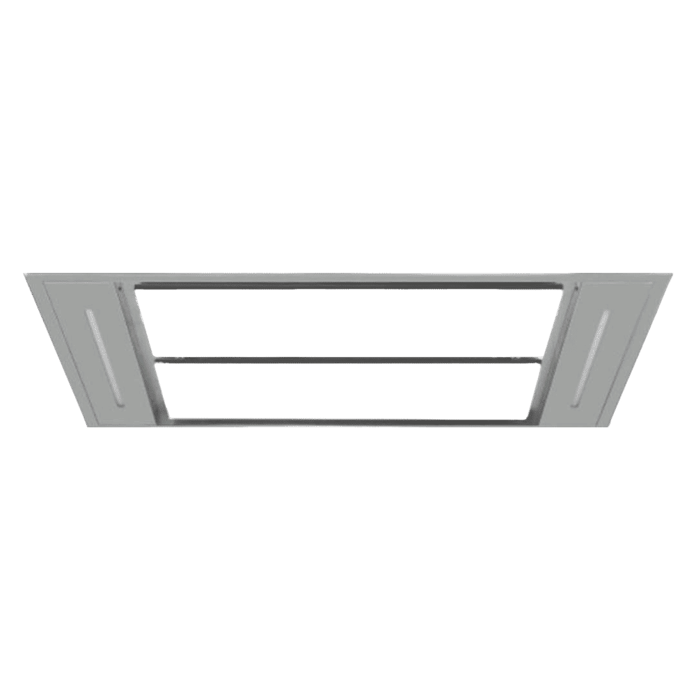 elica GLACIER 110 WH 110cm 1100m3/hr Ductless Ceiling Mounted Chimney with LED Lamp (Stainless Steel)_1