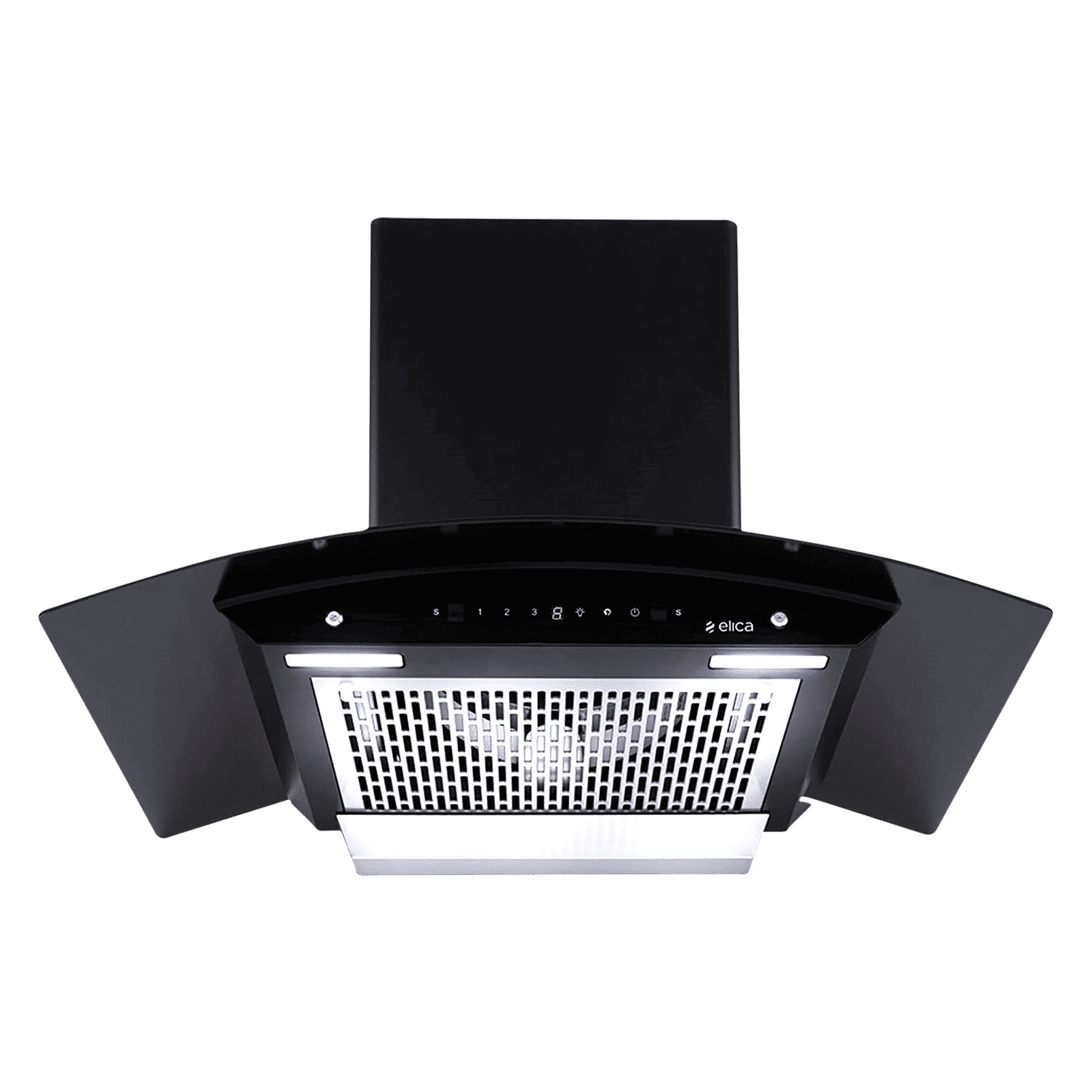 elica WDFL 906 HAC LTW MS NERO 90cm 1200m3/hr Ducted Auto Clean Wall Mounted Chimney with Touch Control Panel (Black)_4