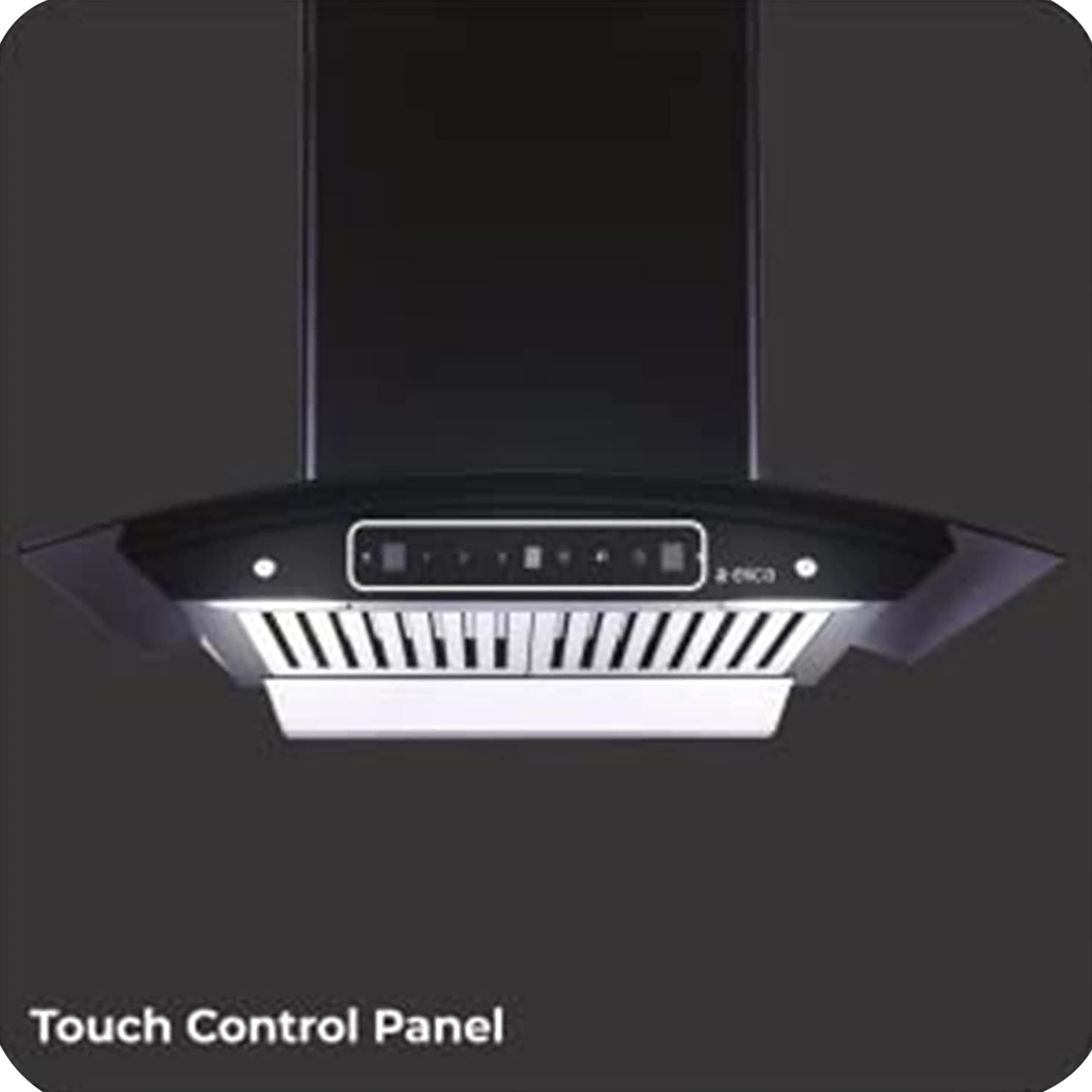 elica WDBF 606 HC MS NERO 60cm 1200m3/hr Ducted Auto Clean Wall Mounted Chimney with Touch Control Panel (Black)_4