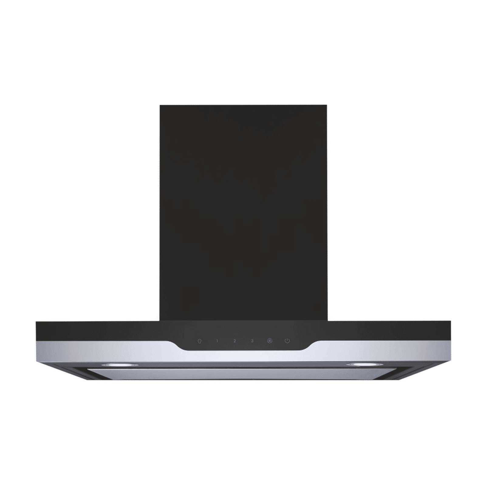 elica METEORITE EDS PLUS LTW NERO 60 60cm 1220m3/hr Ductless Wall Mounted Chimney with Parametric Panel (Black)_1