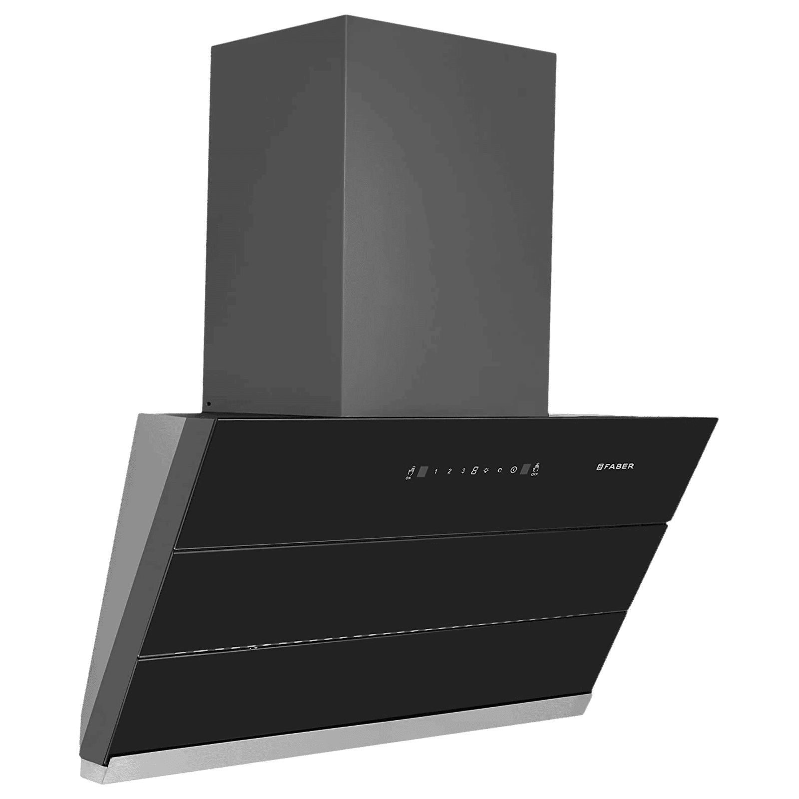 FABER ZENITH FL SC AC BK 75cm 1350m3/hr Ducted Auto Clean Wall Mounted Chimney with Touch Control Panel (Black)_5