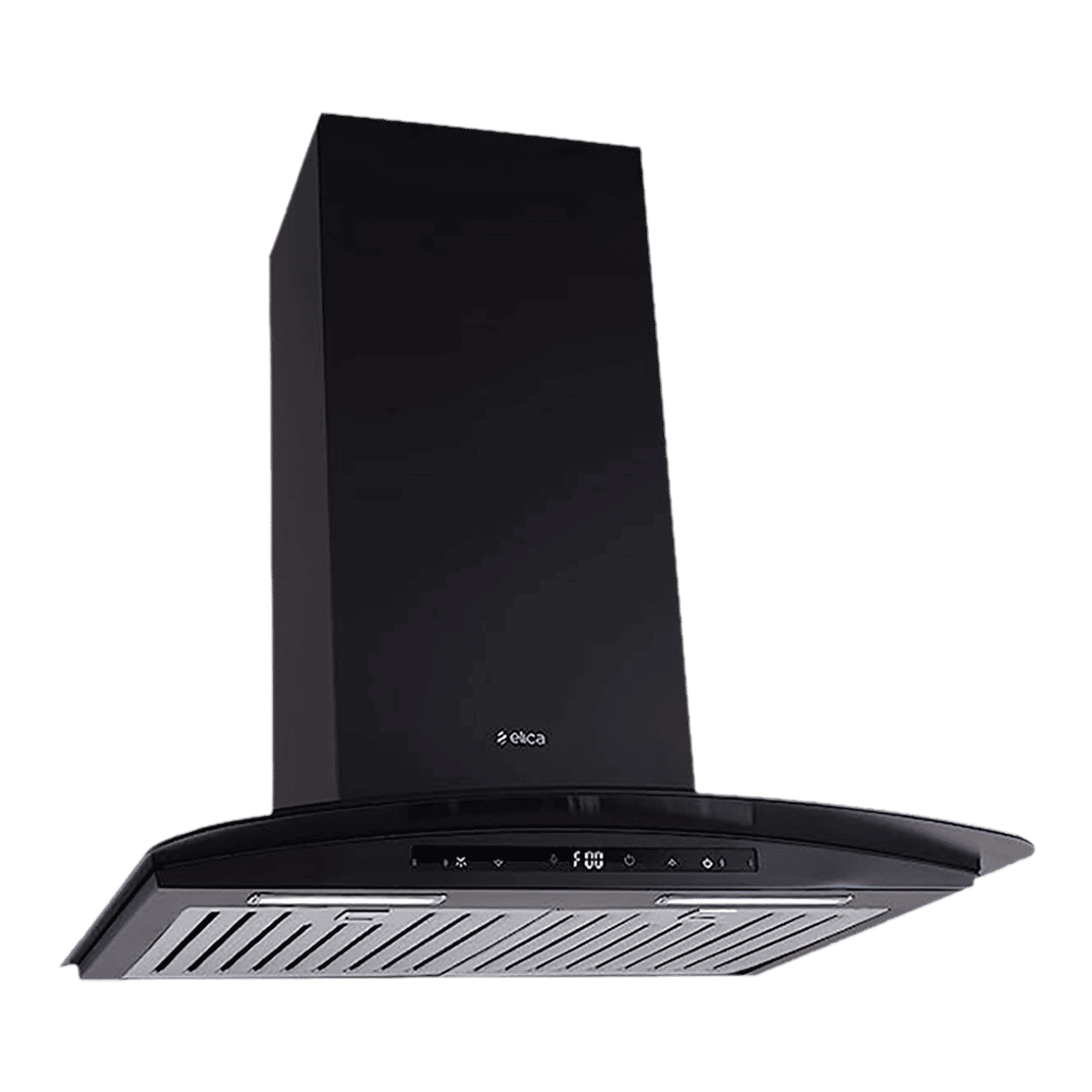 elica ISMART GLACE TRIM BF LTW 60 NERO 60cm Ducted Wall Mounted Chimney with Motion Sensor (Black)_4