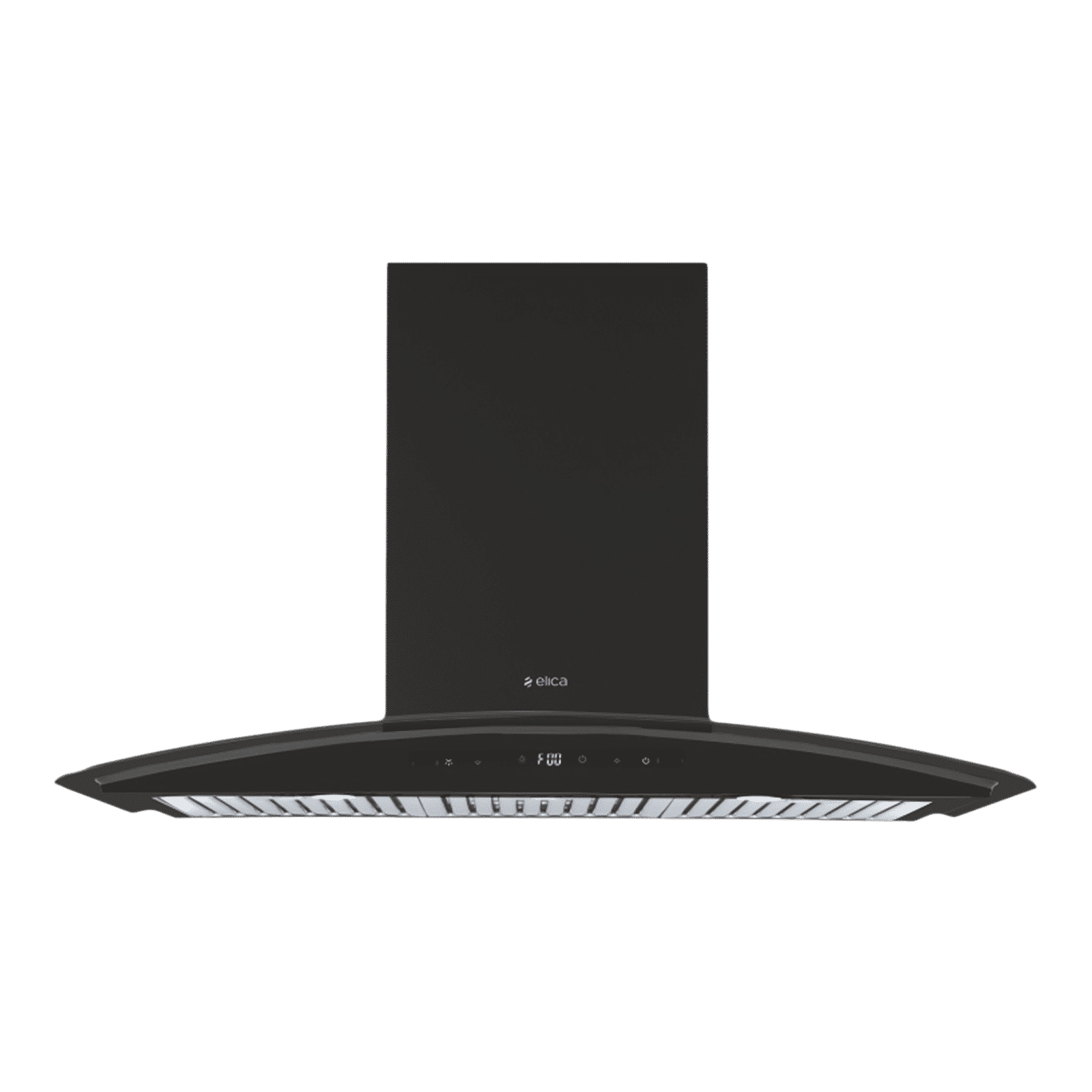 elica ISMART GLACE TRIM BF LTW 903 NERO 90cm Ductless Wall Mounted Chimney with Motion Sensor (Black)_1