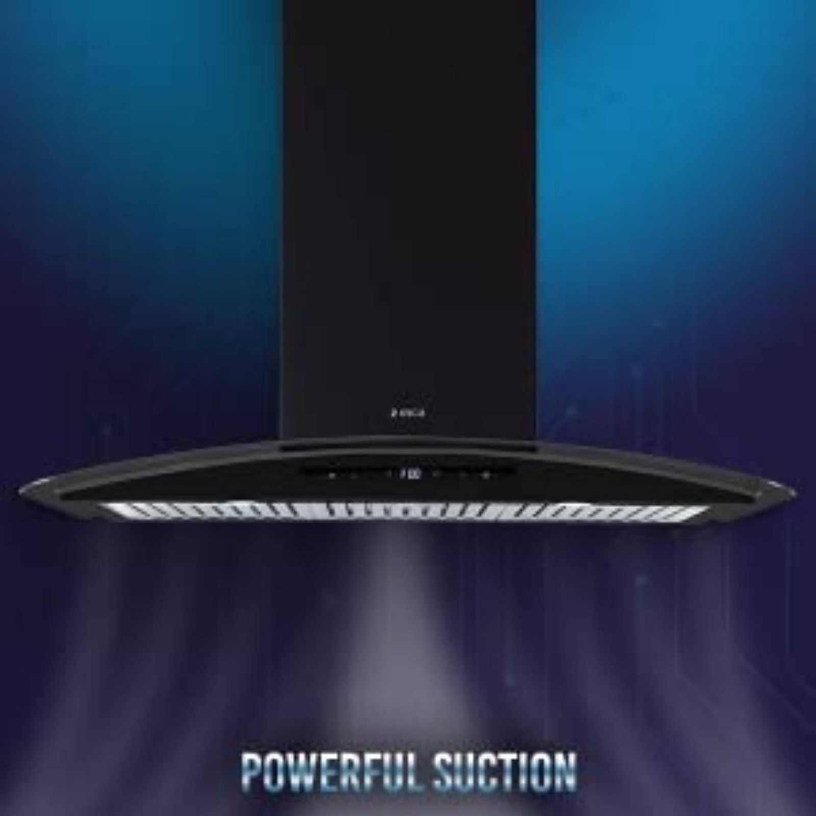 elica ISMART GLACE TRIM BF LTW 903 NERO 90cm Ductless Wall Mounted Chimney with Motion Sensor (Black)_5