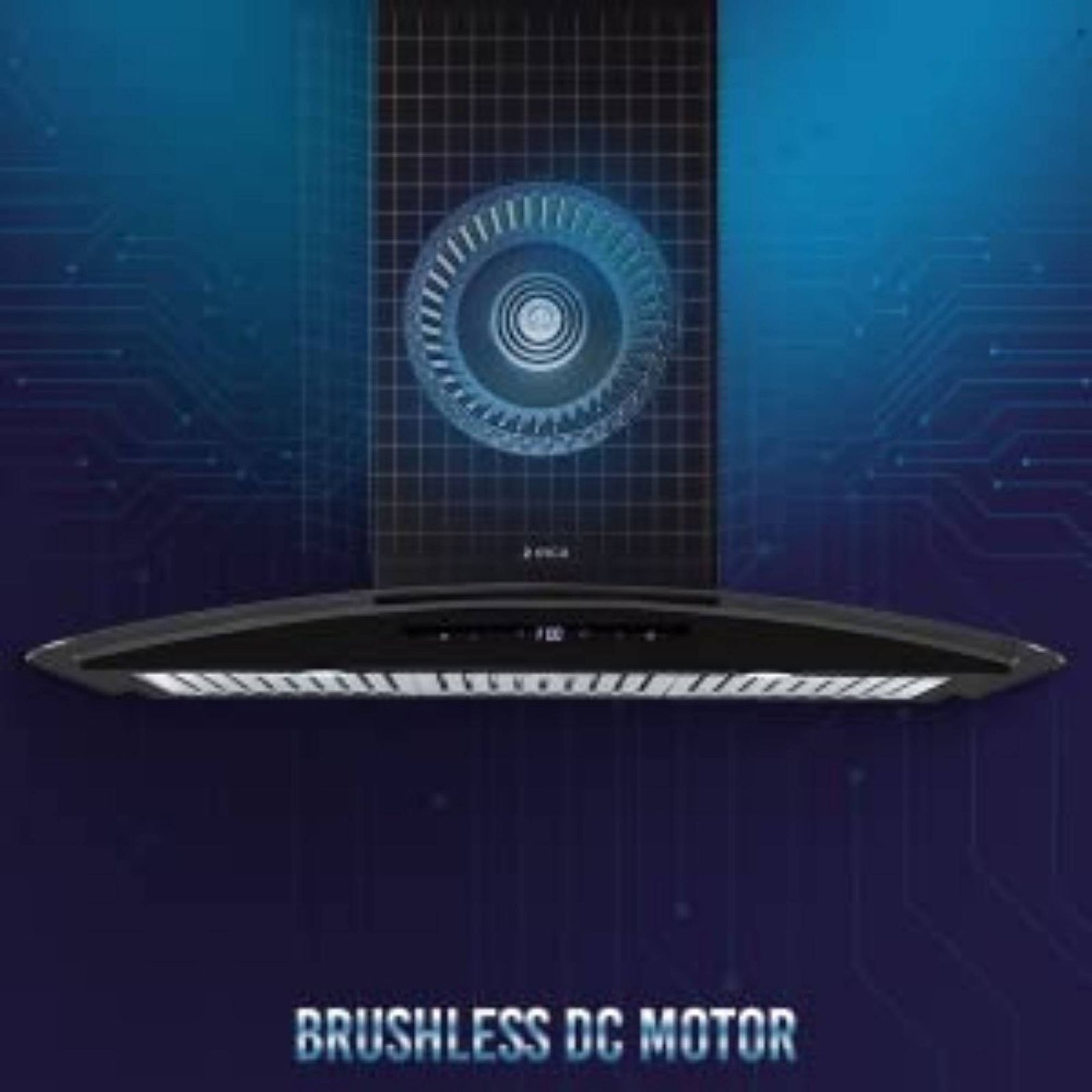 elica ISMART GLACE TRIM BF LTW 903 NERO 90cm Ductless Wall Mounted Chimney with Motion Sensor (Black)_7