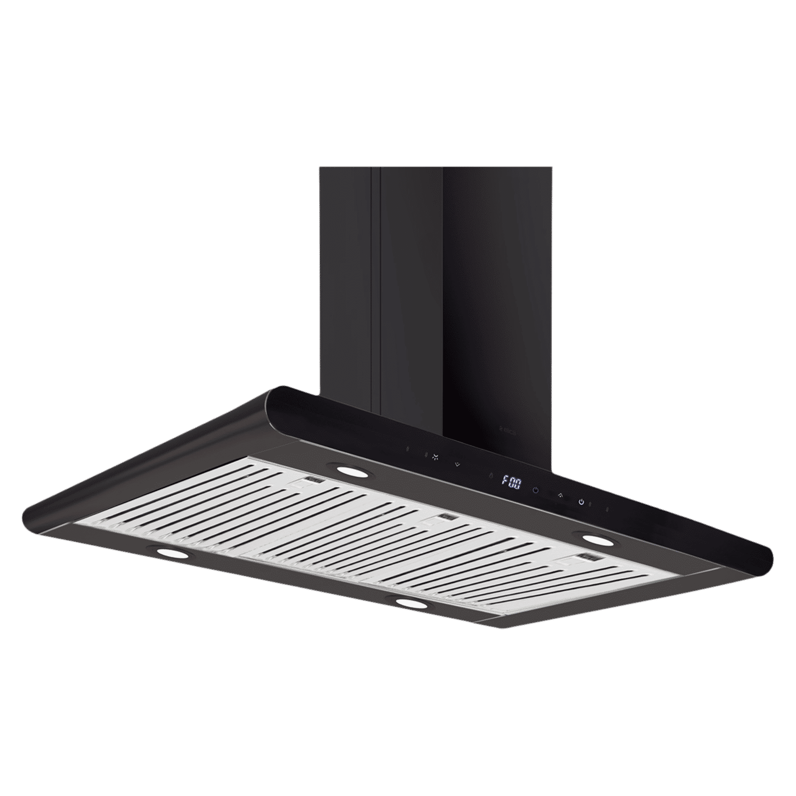 elica ISMART GALAXY BF ISLAND LTW 90 NERO 90cm Ductless Ceiling Mounted Chimney with Motion Sensor (Black)_1