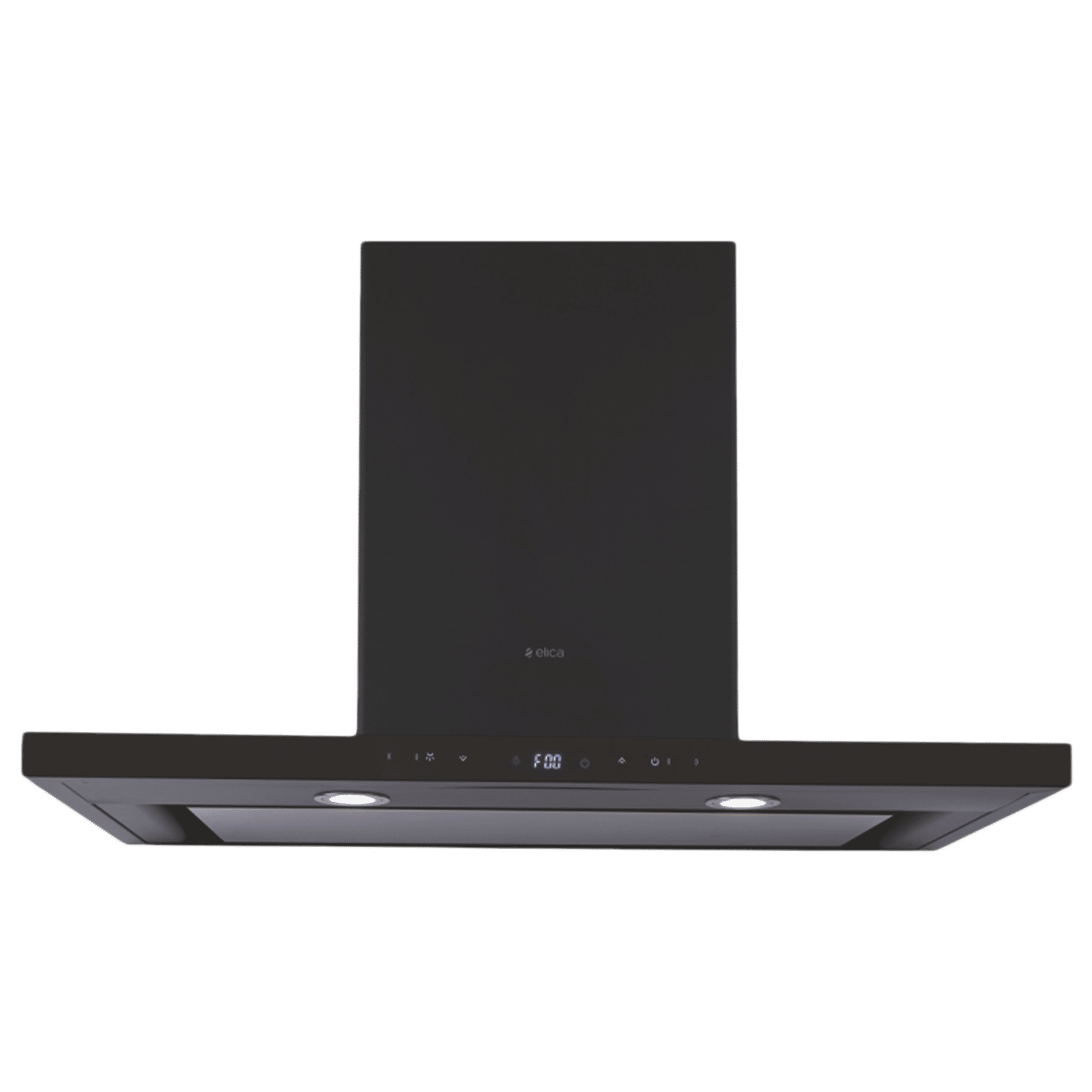 elica ISMART SPOT H4 EDS LTW 90 NERO 90cm Ducted Wall Mounted Chimney with Touch Control Panel (Black)_1