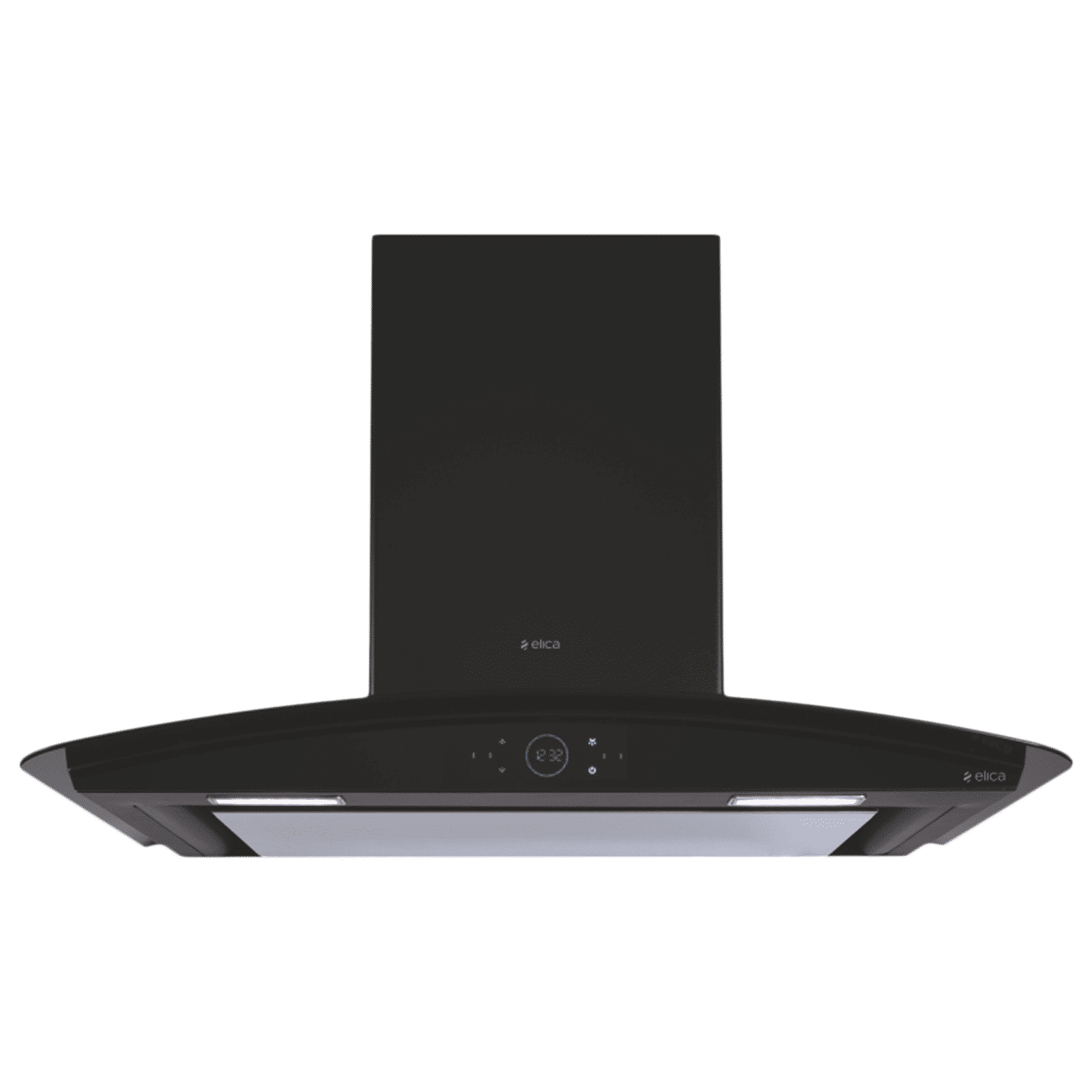 elica ISMART GLACE EDS LTW 90 NERO 90cm Ductless Wall Mounted Chimney with Motion Sensor (Black)_1