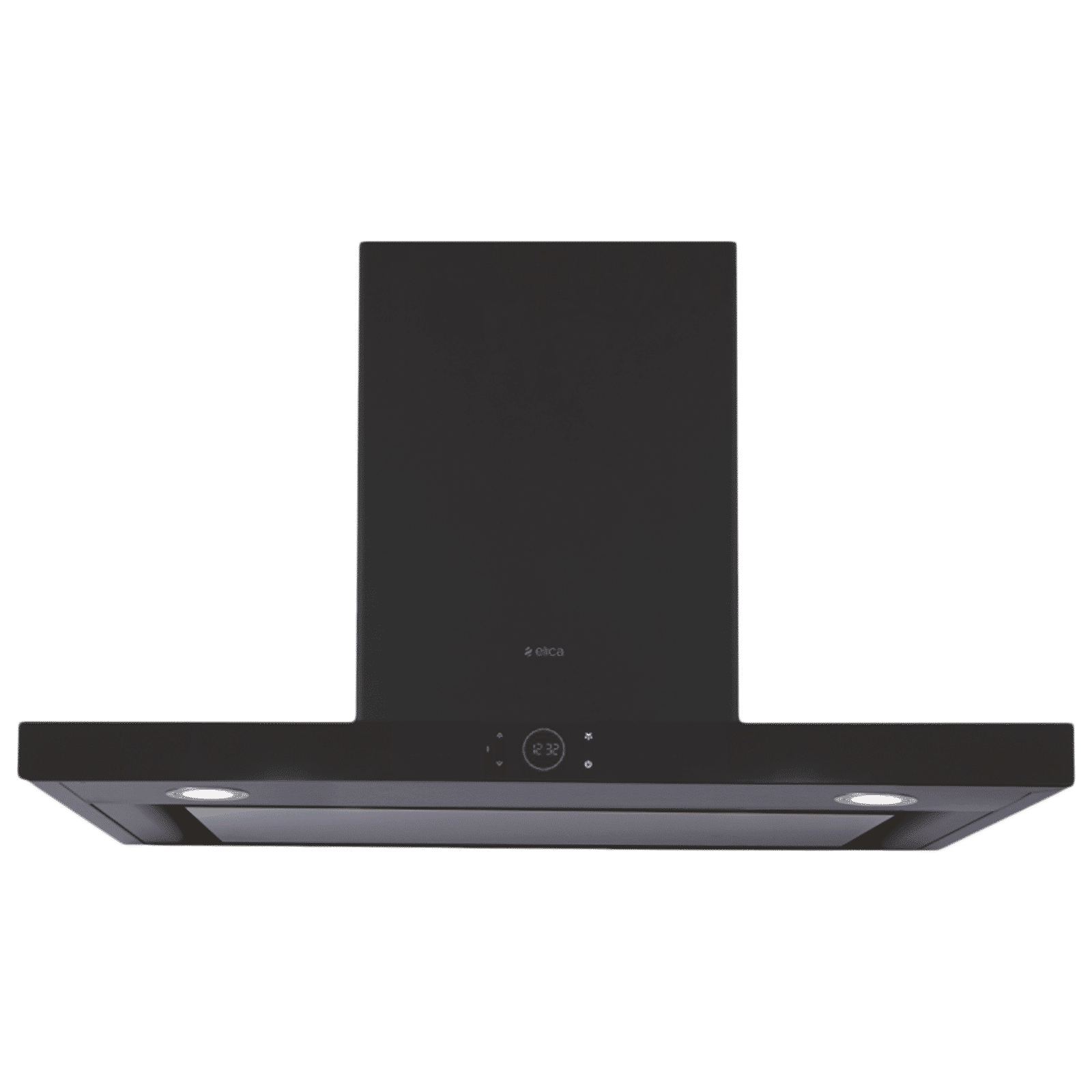elica ISMART SPOT H6 EDS LTW 90 NERO 90cm Ducted Wall Mounted Chimney with Touch Control Panel (Black)_1