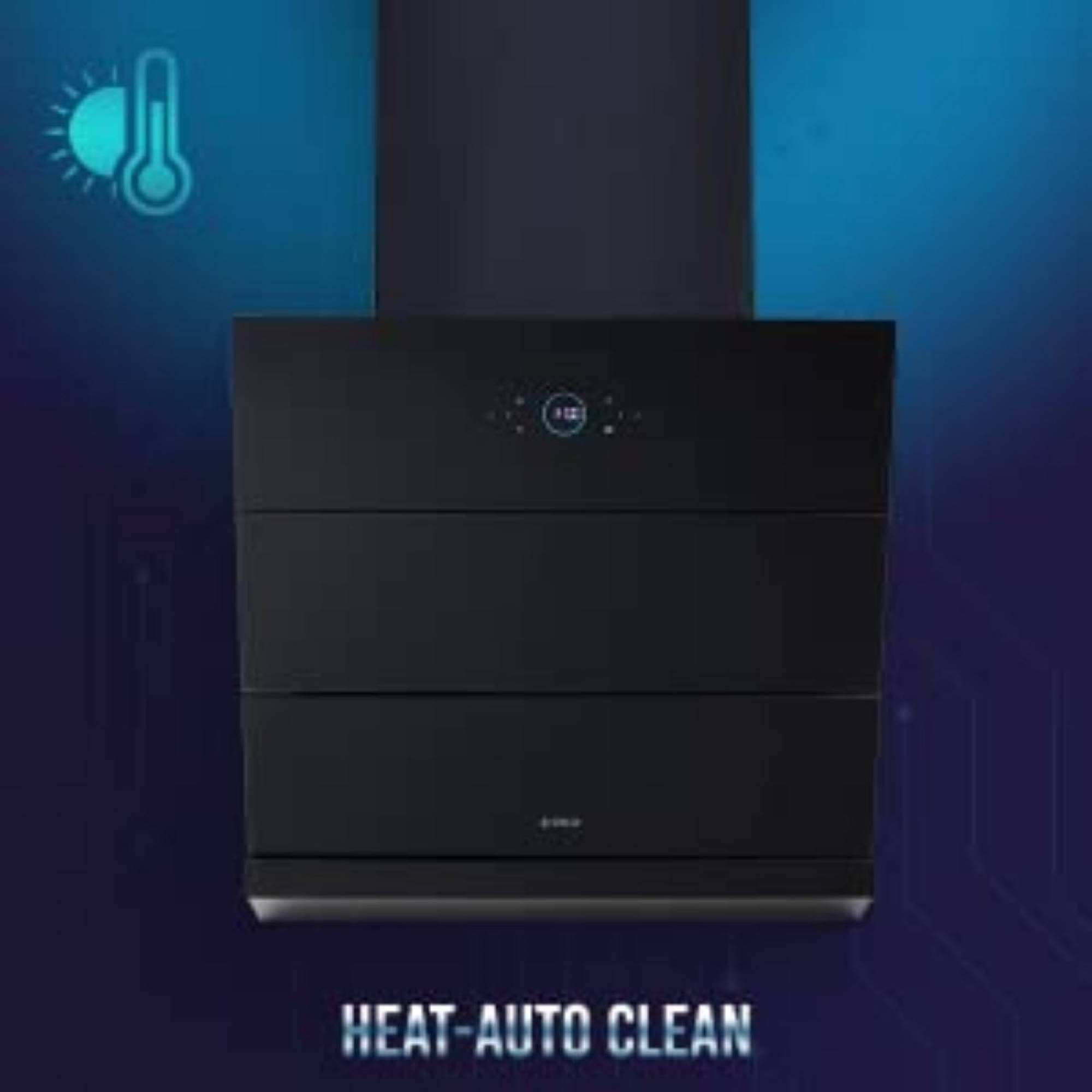 elica ISMART EFL HAC LTW 60 60cm Ductless Auto Clean Ceiling Mounted Chimney with Touch Control Panel (Black)_8