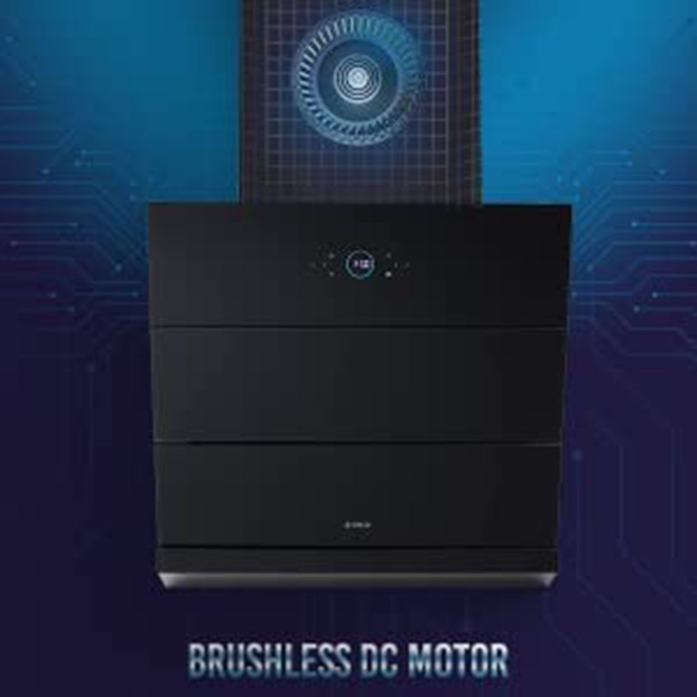 elica ISMART EFL HAC LTW 90 90cm 1100m3/hr Ductless Auto Clean Wall Mounted Chimney with Motion Sensor (Black)_6