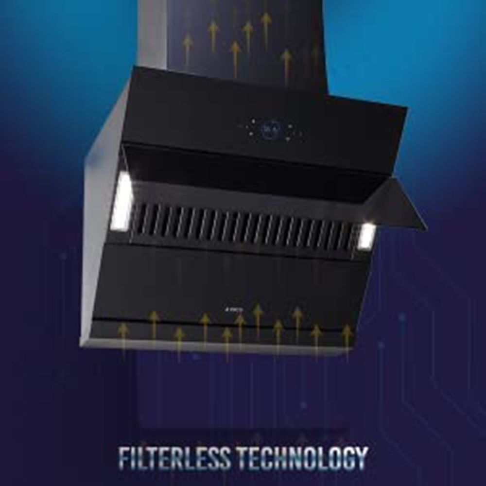 elica ISMART EFL HAC LTW 90 90cm 1100m3/hr Ductless Auto Clean Wall Mounted Chimney with Motion Sensor (Black)_8