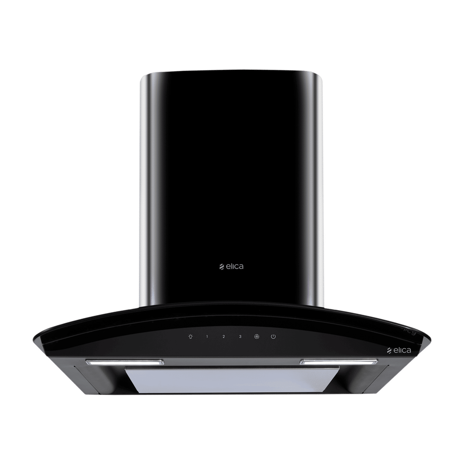 elica GLACE EDS PLUS HE LTW 60 BK T4V LE 60cm 1220m3/hr Ducted Wall Mounted Chimney with EDS Technology (Black)_1