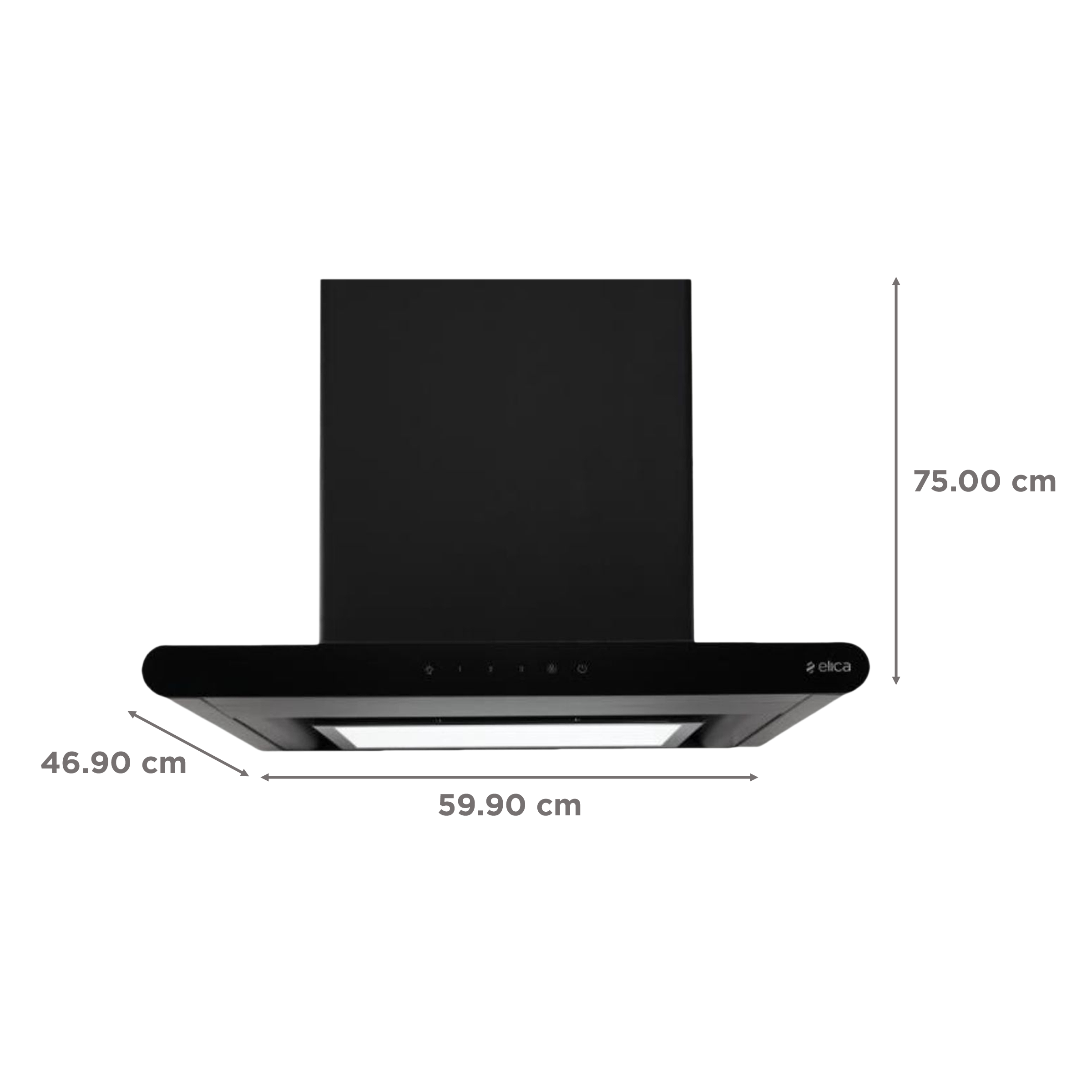 elica GALAXY EDS PLUS HE LTW 60 NERO T4V 60cm 1220m3/hr Ducted Wall Mounted Chimney with EDS Technology (Black) elica GALAXY EDS PLUS HE LTW 60 NERO T4V 60cm 1220m3/hr Ducted Wall Mounted Chimney with EDS Technology (Black)_2