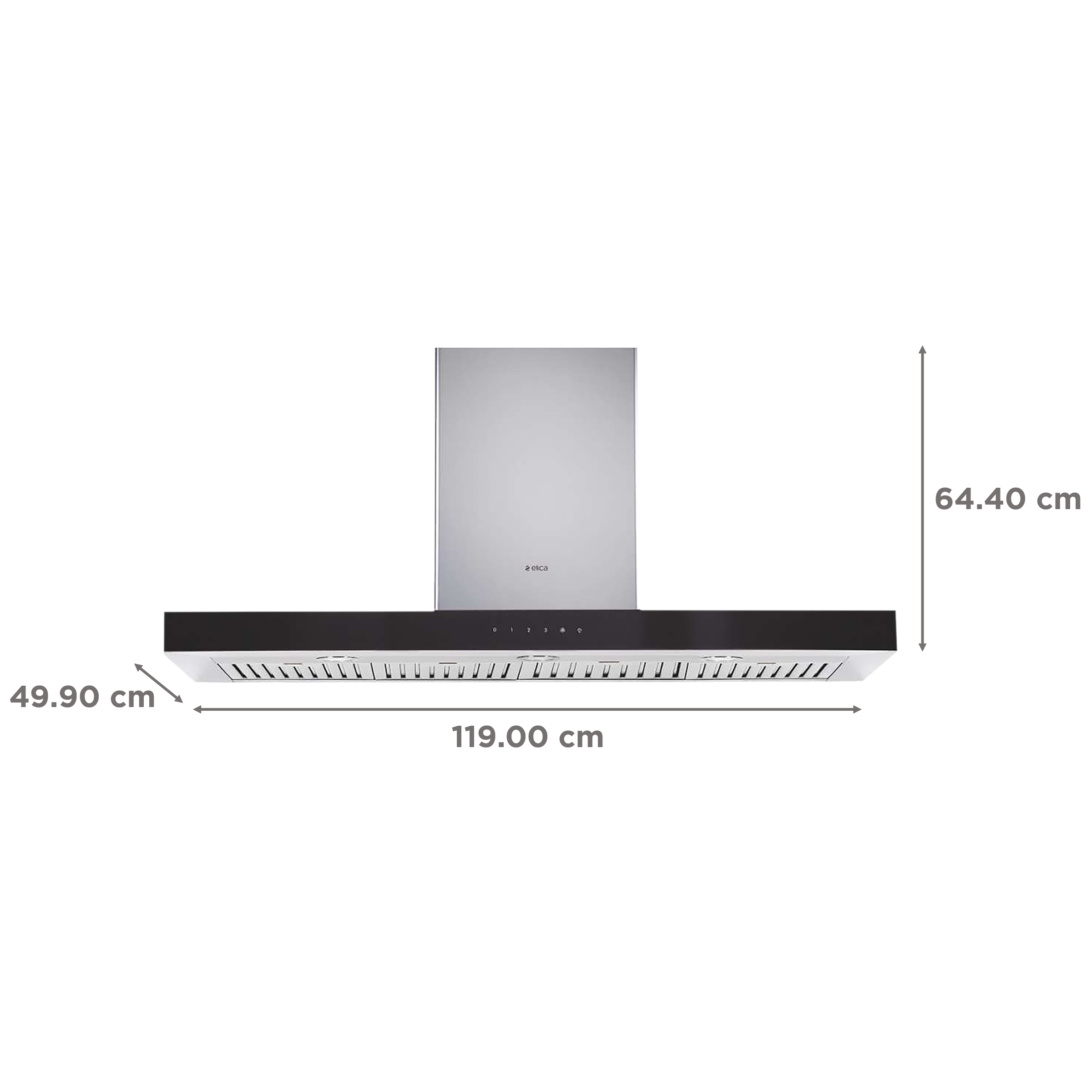 elica SPOT ETB PLUS LTW 120 TOUCH LED 120cm 1220m3/hr Ducted Wall Mounted Chimney with Touch Control (Black) elica SPOT ETB PLUS LTW 120 TOUCH LED 120cm 1220m3/hr Ducted Wall Mounted Chimney with Touch Control (Black)_2