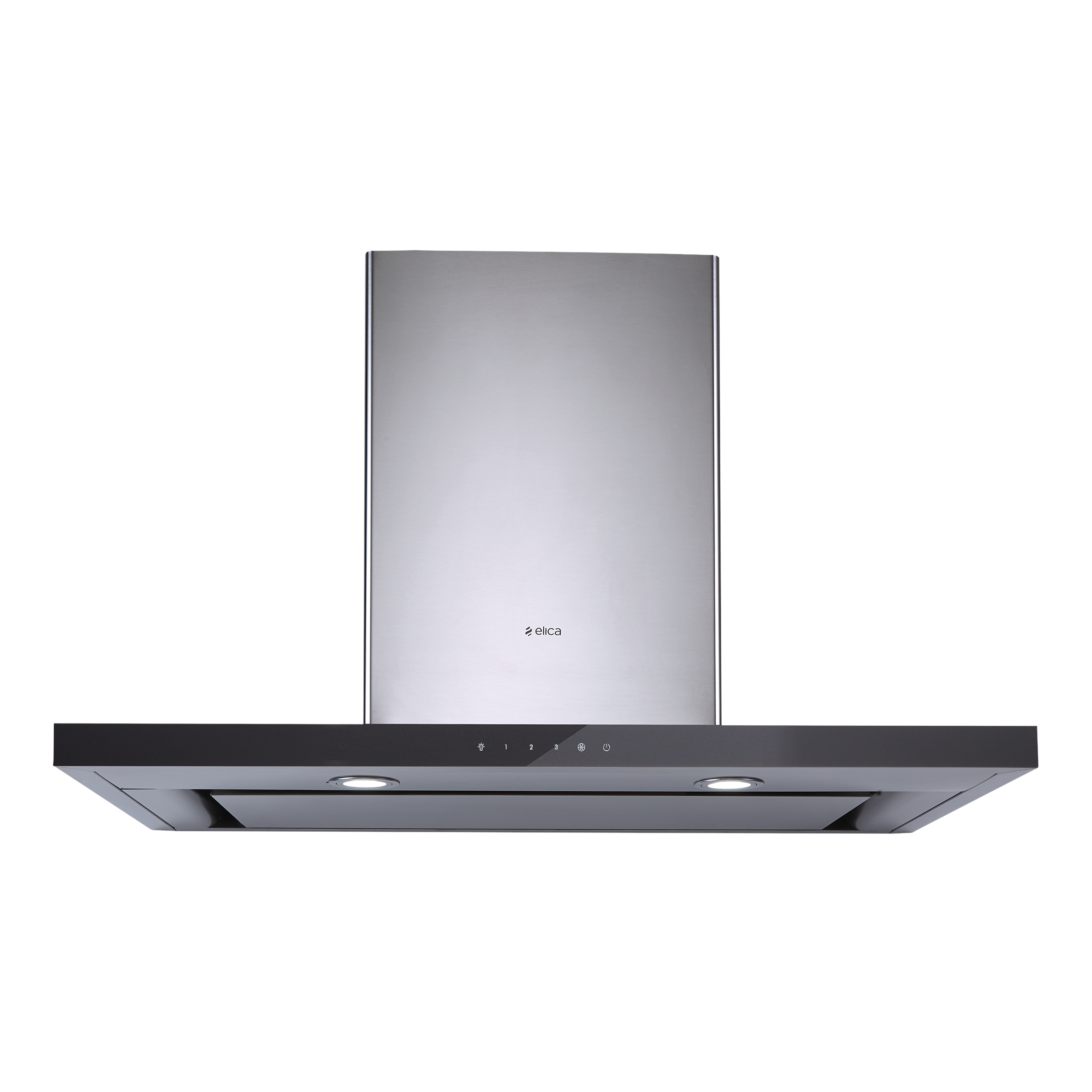 elica SPOT H4 EDS PLUS HE LTW 90 T4V LED 90cm 1220m3/hr Ducted Wall Mounted Chimney with Push Button Control (Black)_1