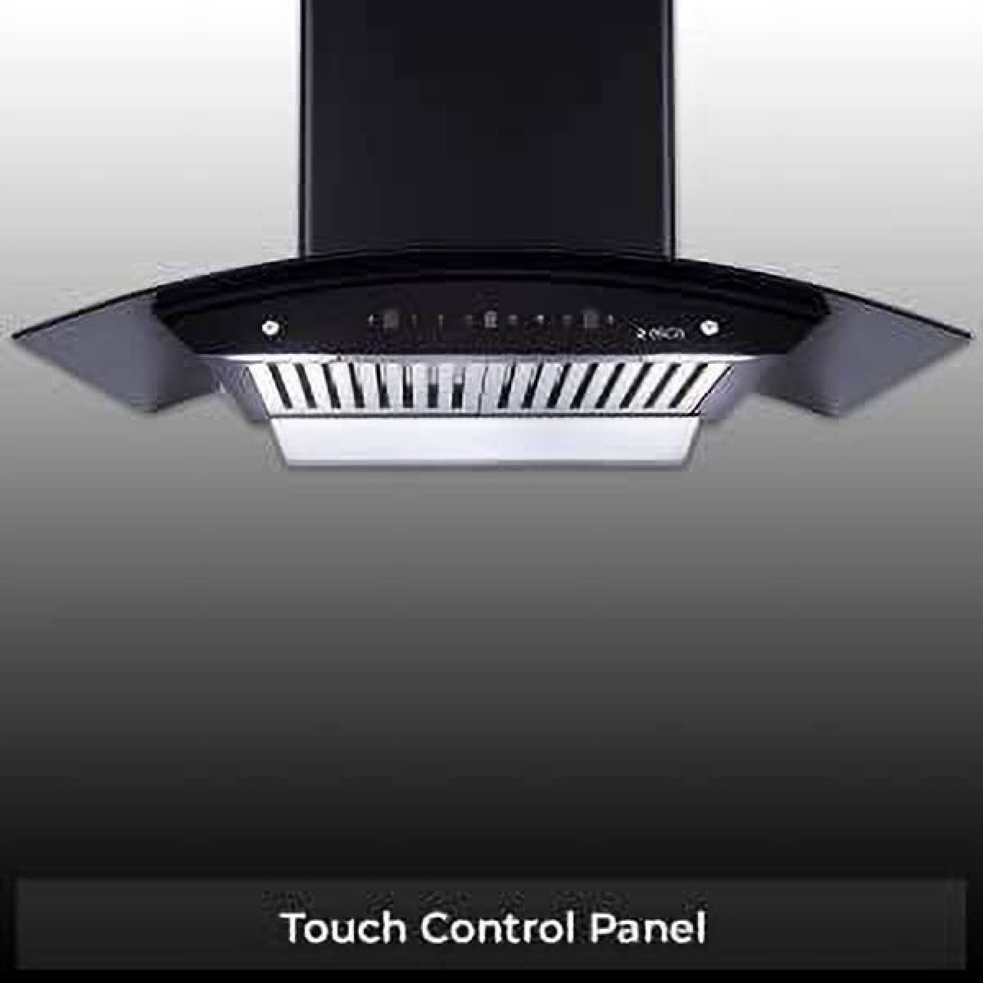 elica WDBF 906 HAC MS NERO 90cm 1200m3/hr Ducted Auto Clean Wall Mounted Chimney with Touch Control Panel (Matt Black)_7