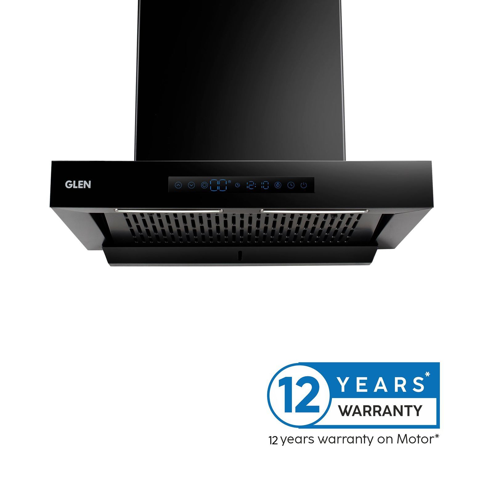 GLEN 6053 BL BLDC 76cm 1400m3/hr Ducted Auto Clean Wall Mounted Chimney with Touch Control Panel (Black)_16