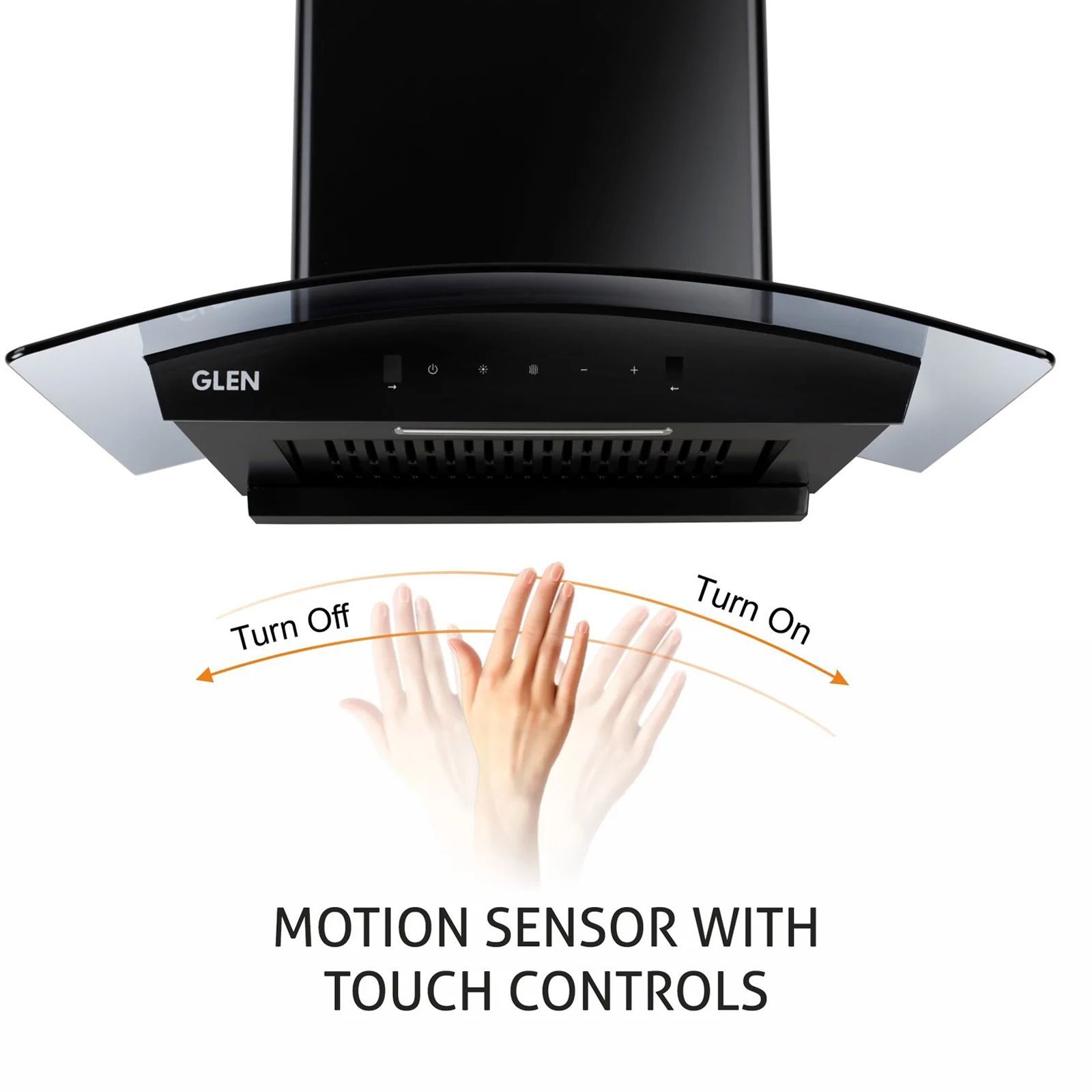 GLEN 6071 BL BLDC 60cm 1200m3/hr Ducted Auto Clean Wall Mounted Chimney with Touch Control Panel (Black)_8
