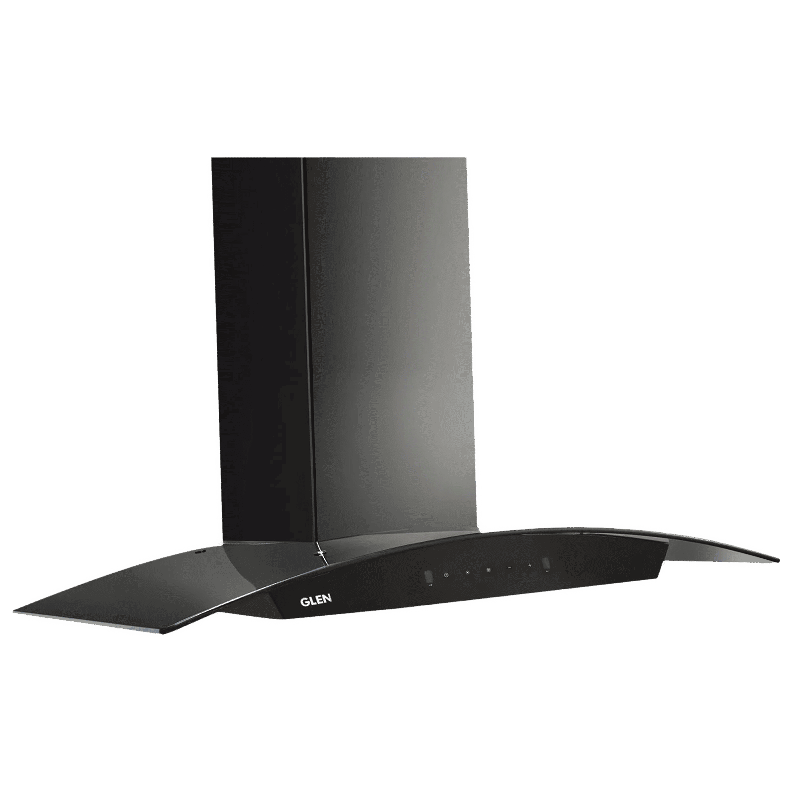 GLEN 6071 BL BLDC 90cm 1200m3/hr Ductless Auto Clean Wall Mounted Chimney with Touch Control Panel (Black)_1