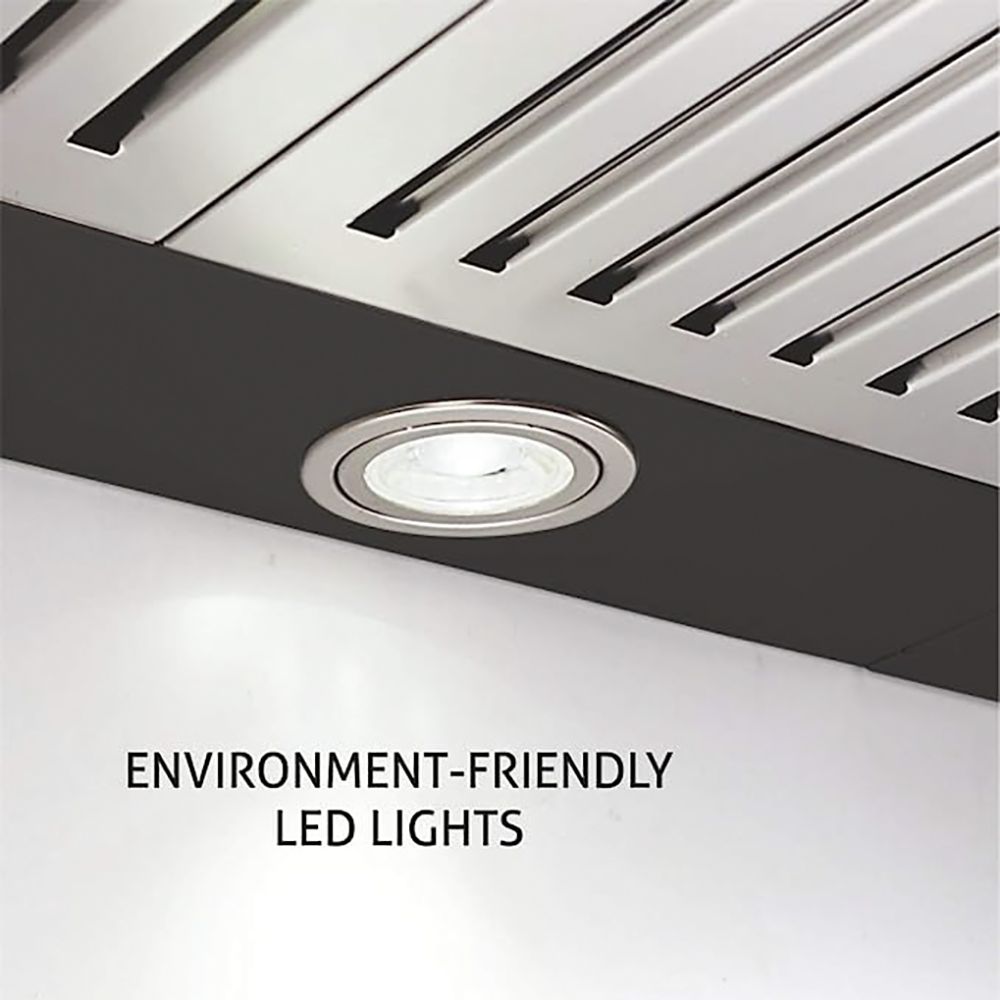 GLEN 6071 BL BLDC 90cm 1200m3/hr Ductless Auto Clean Wall Mounted Chimney with Touch Control Panel (Black)_9