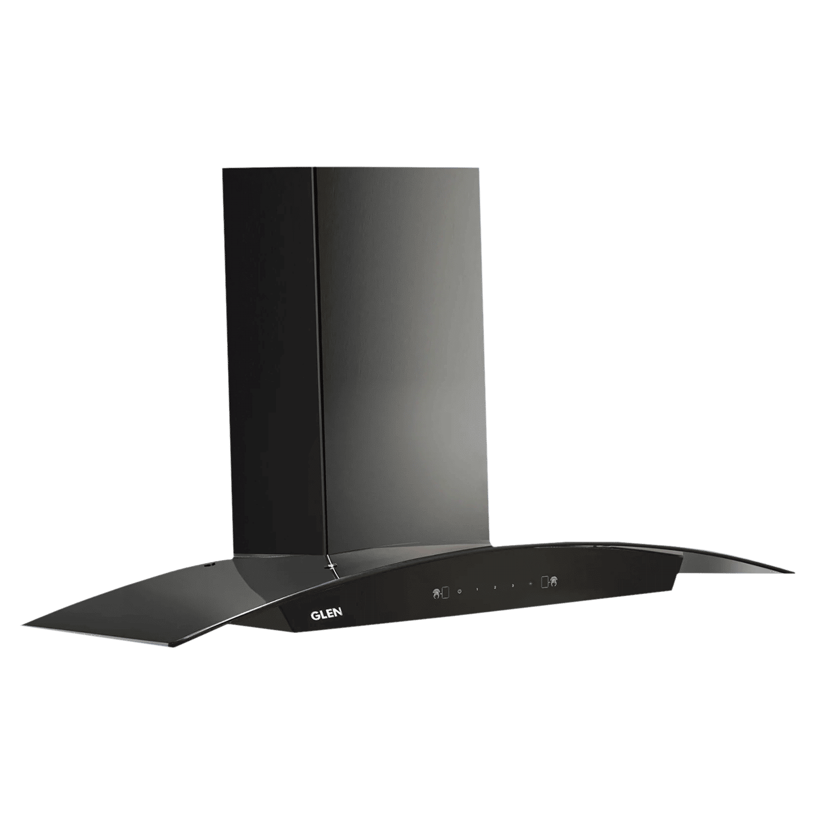 GLEN 6059 BL 90cm 1200m3/hr Ducted Auto Clean Wall Mounted Chimney with Touch Control Panel (Black)_1