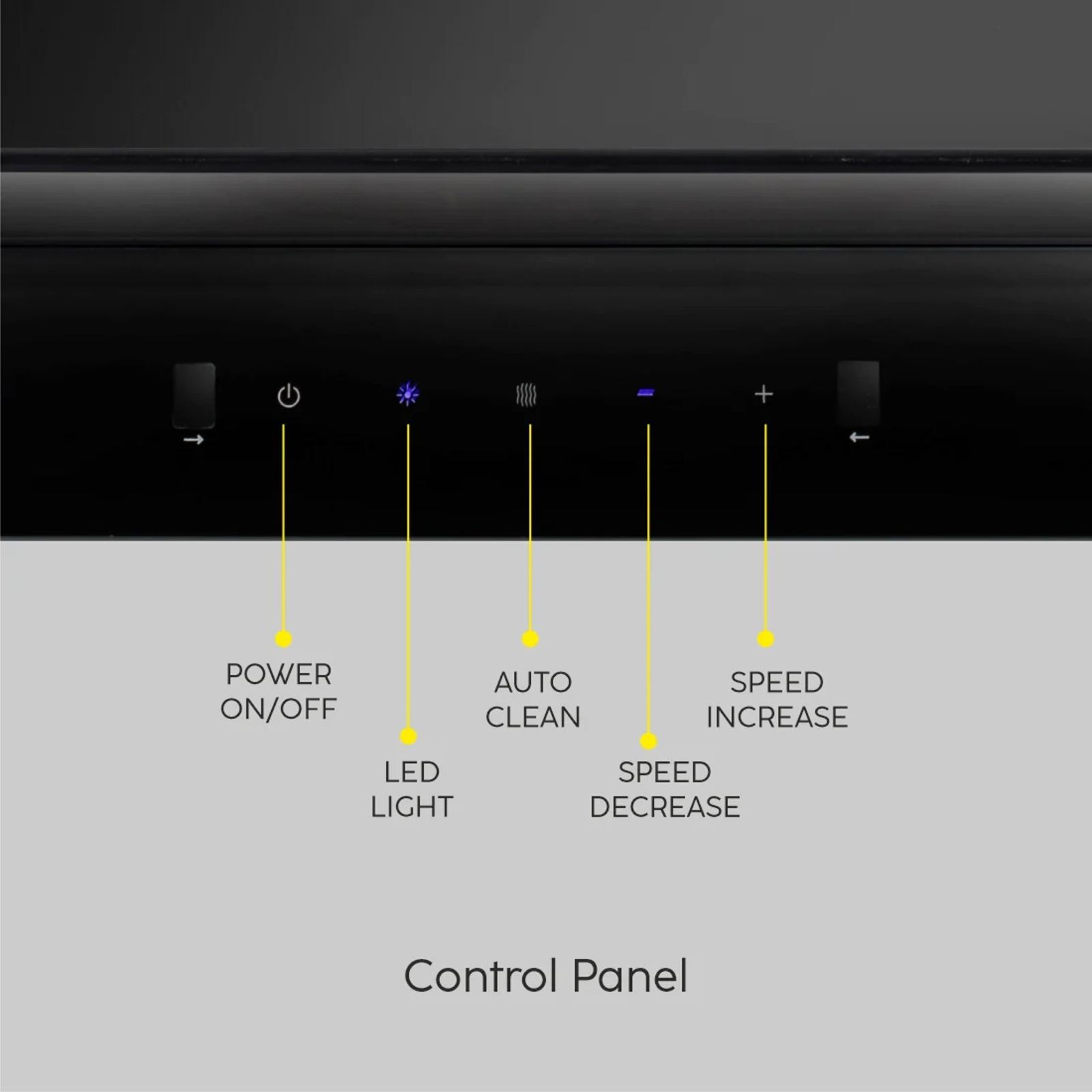 GLEN 6062 BL 60cm 1200m3/hr Ducted Auto Clean Wall Mounted Chimney with Touch Control Panel (Black)_17