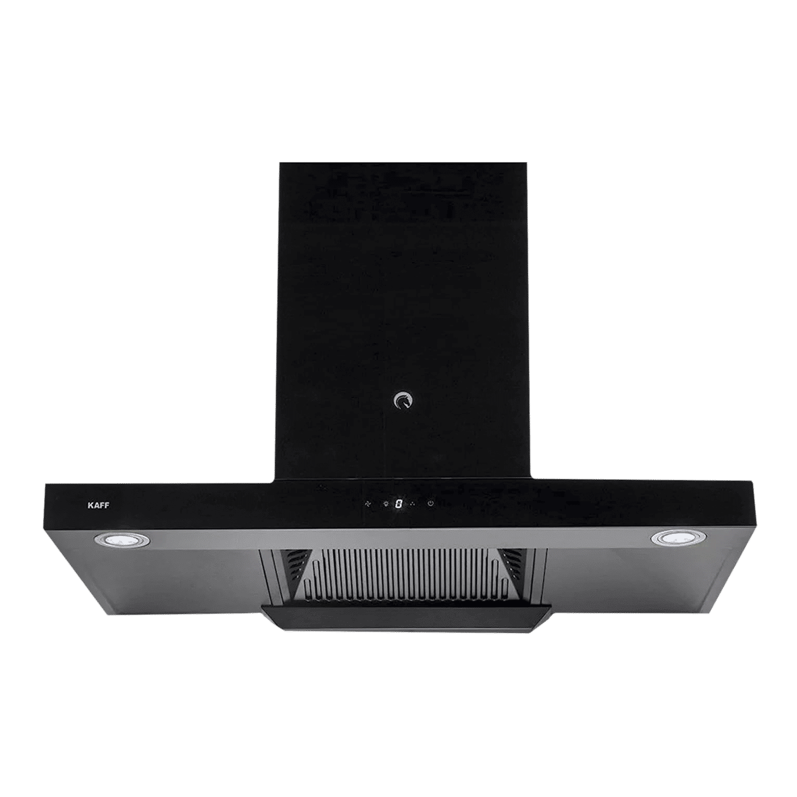 KAFF ELECTRA DHC BL 90cm 1180m3/hr Ducted Auto Clean Wall Mounted Chimney with Touch Control Panel (Black)_1