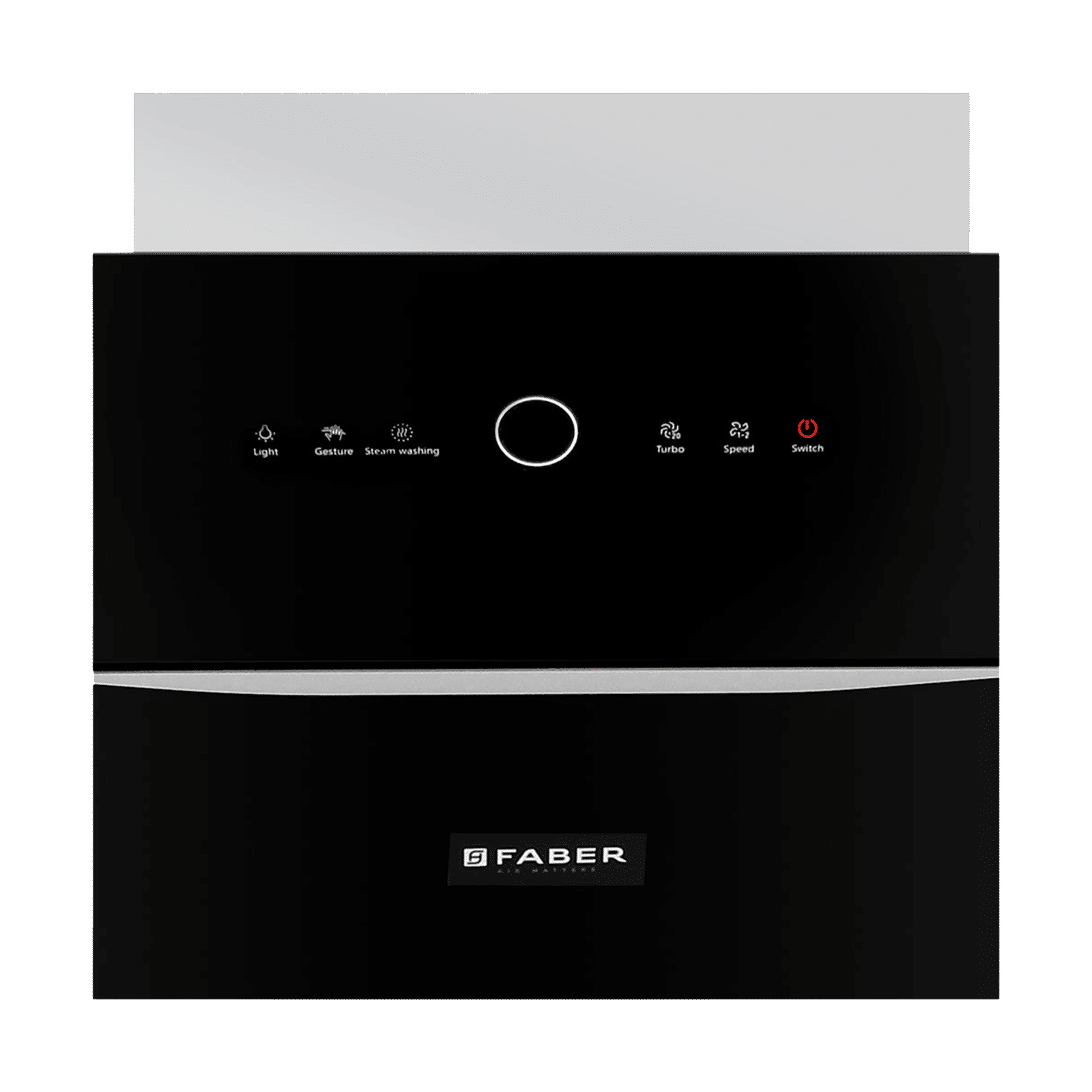 FABER BOLT FL SW SC BK N 90cm 1500m3/hr Ductless Auto Clean Wall Mounted Chimney with Touch Control Panel (Black)_4