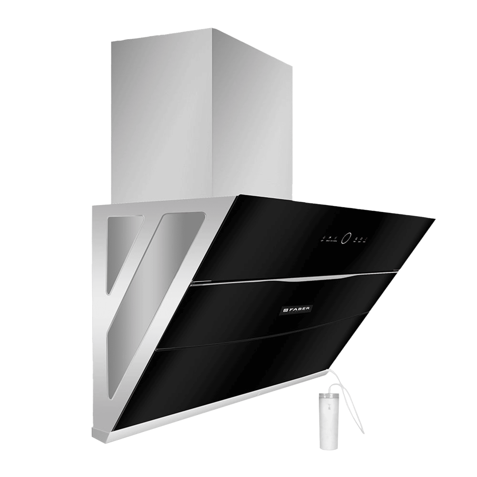 FABER BOLT FL SW SC BK N 90cm 1500m3/hr Ductless Auto Clean Wall Mounted Chimney with Touch Control Panel (Black)_6