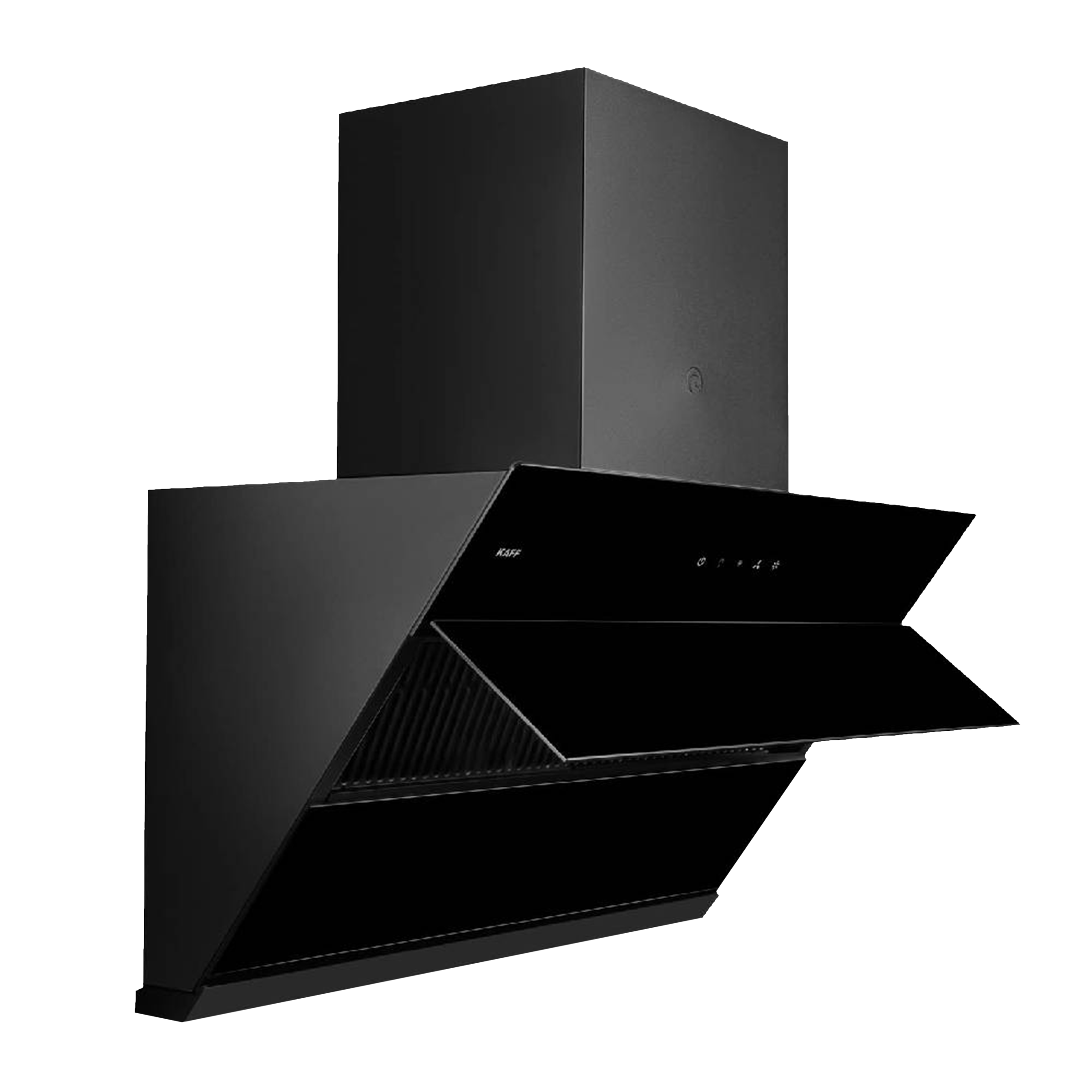 KAFF ALBURY LX DHC 75cm 1280m3/hr Ducted Wall Mounted Chimney with Touch Control Panel (Black)_4