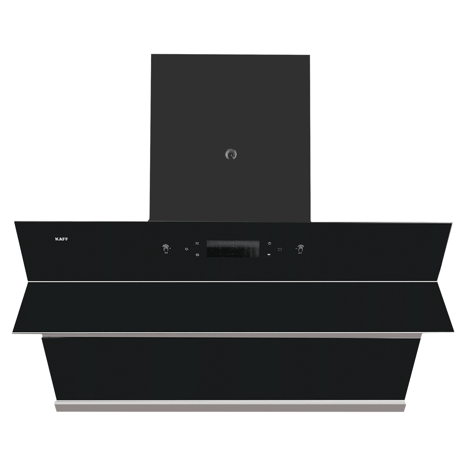 KAFF ALBURY DHC 90cm 1420m3/hr Ducted Auto Clean Wall Mounted Chimney with Touch Control Panel (Black)_1