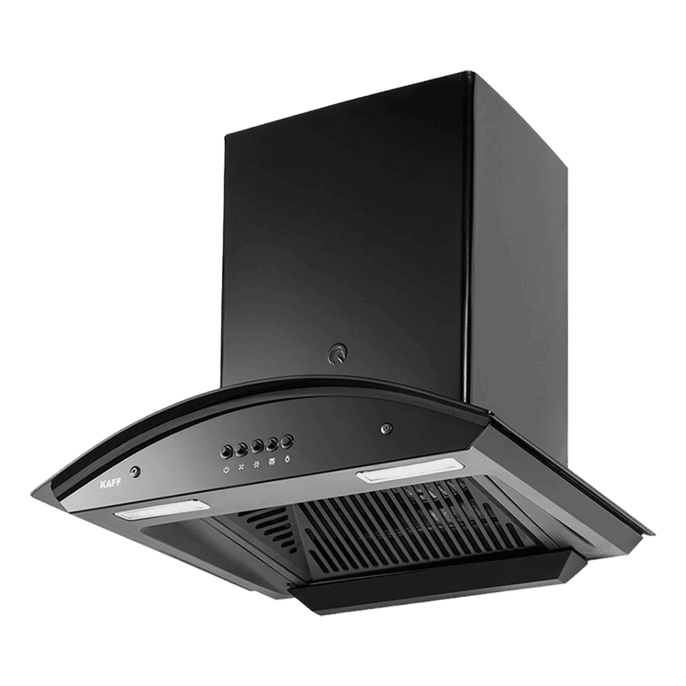 KAFF MARINA DHC 60cm 1080m3/hr Ducted Auto Clean Wall Mounted Chimney with Soft Push Control (Black)_18