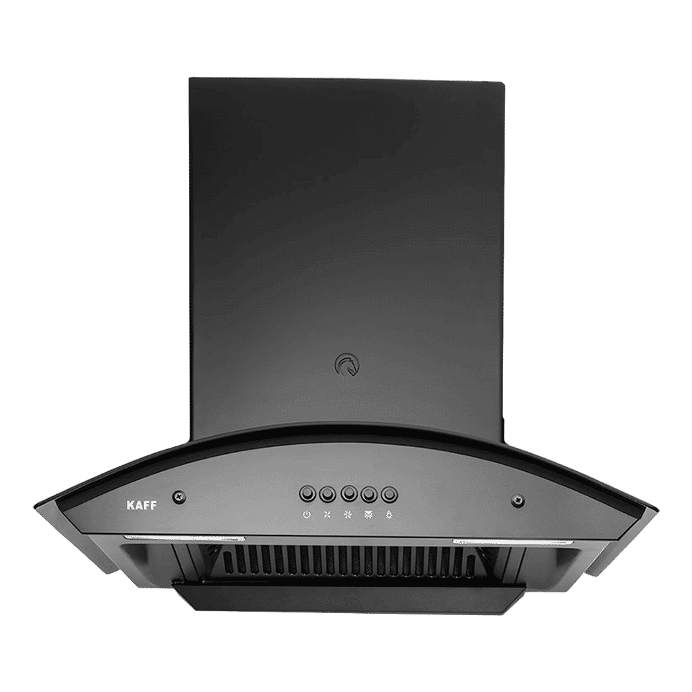 KAFF MARINA DHC 90cm 1080m3/hr Ducted Auto Clean Wall Mounted Chimney with Soft Push Control (Black)_1