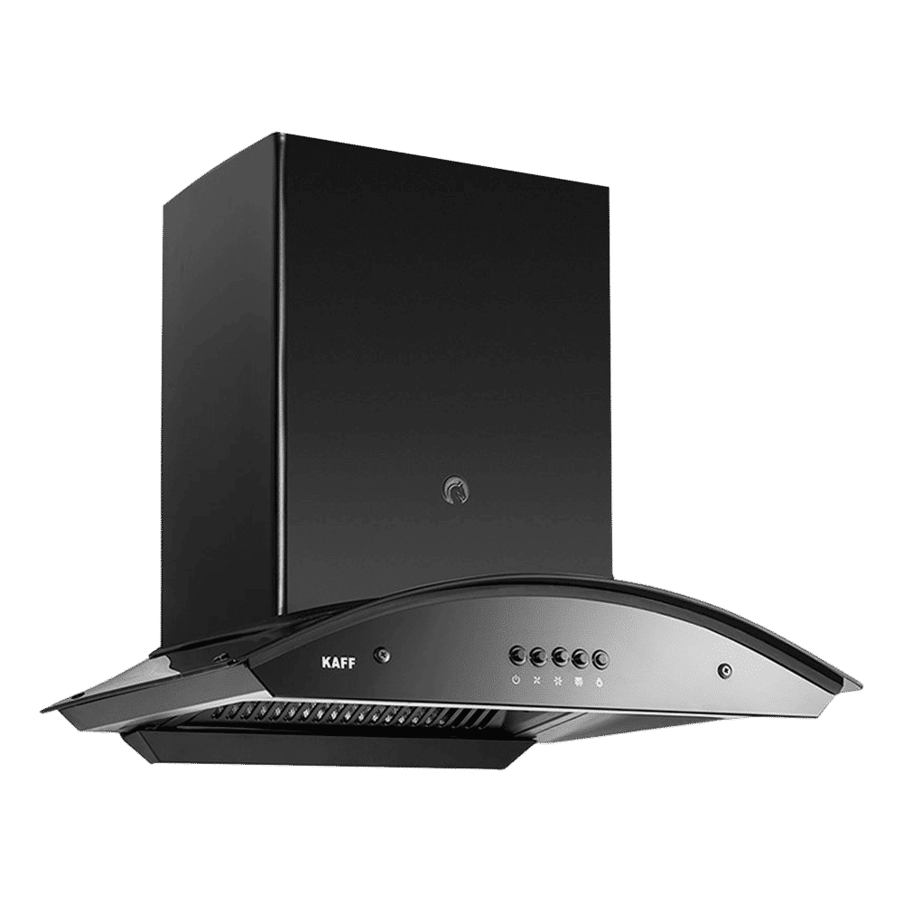 KAFF MARINA DHC 90cm 1080m3/hr Ducted Auto Clean Wall Mounted Chimney with Soft Push Control (Black)_13