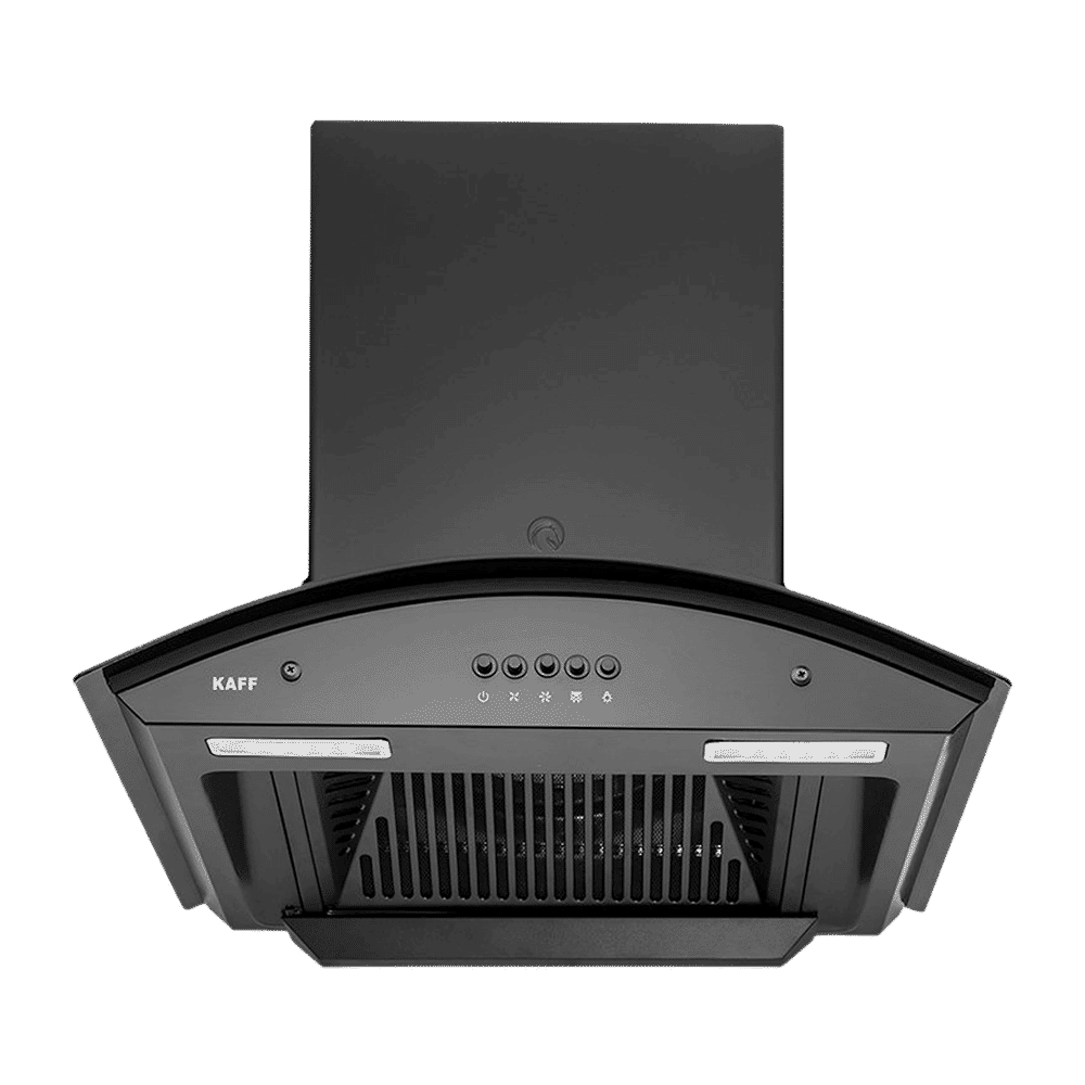 KAFF MARINA DHC 90cm 1080m3/hr Ducted Auto Clean Wall Mounted Chimney with Soft Push Control (Black)_15