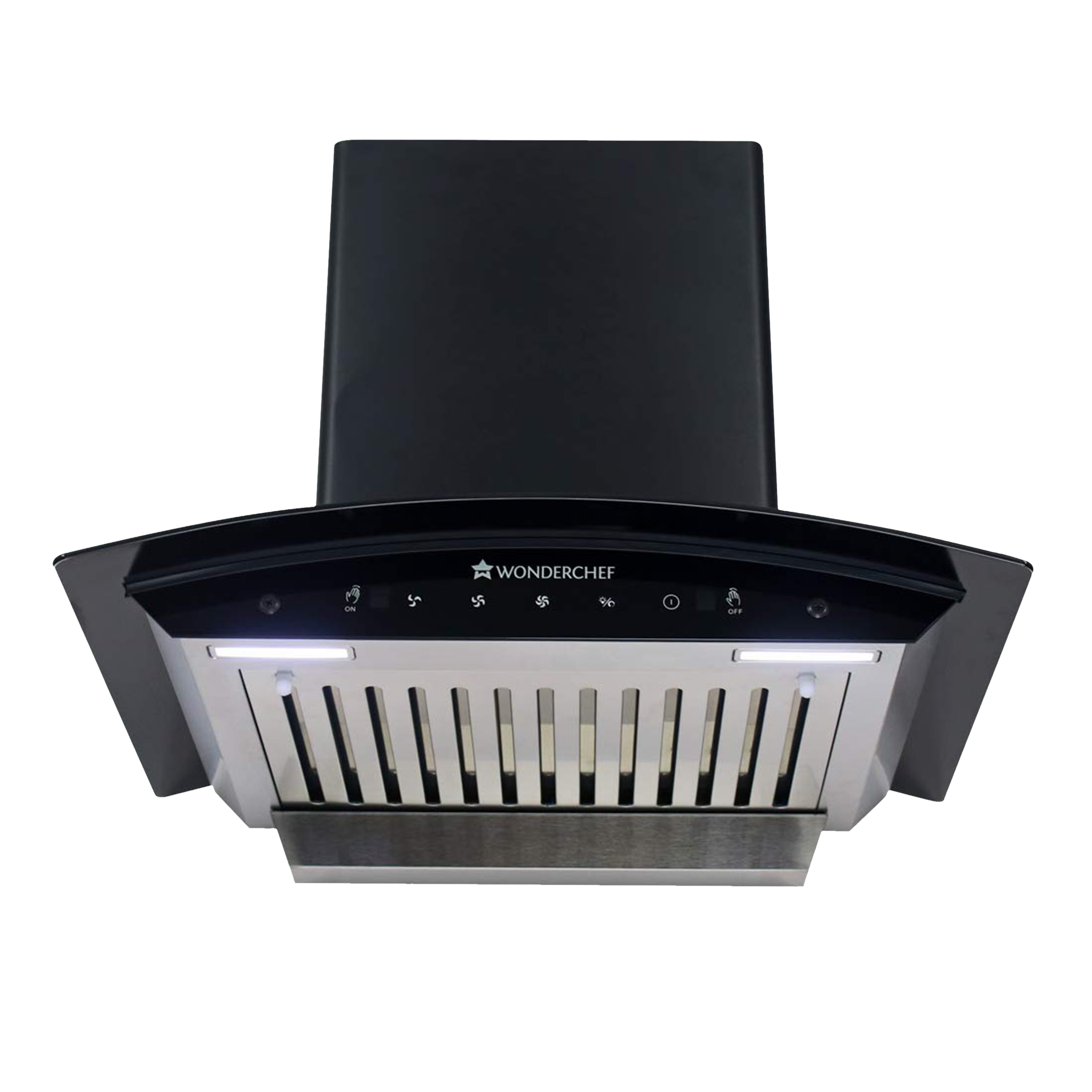 WONDERCHEF Ultima 60cm 1200m3/hr Ducted Auto Clean Wall Mounted Chimney with Touch Control (Black)_4