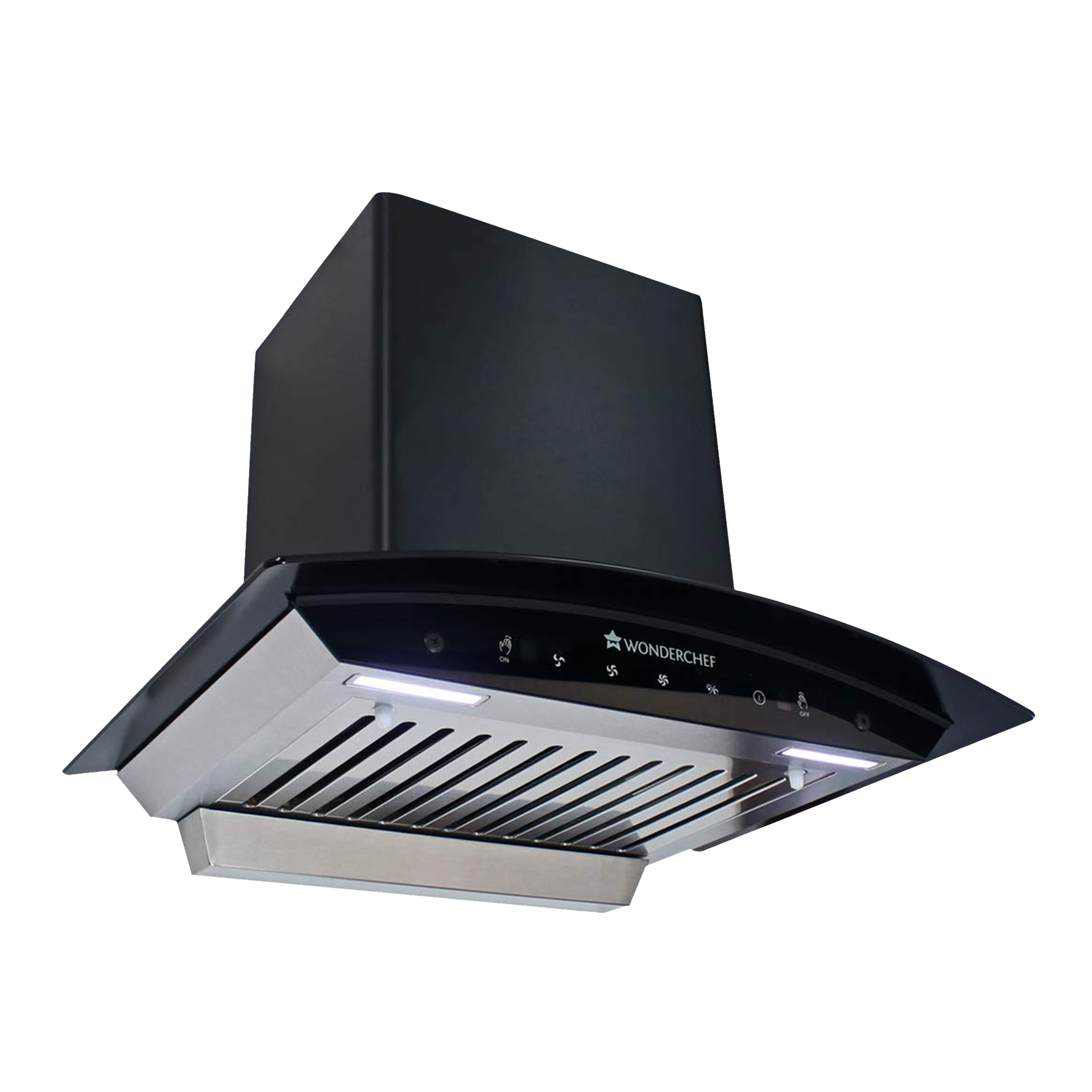 WONDERCHEF Ultima 60cm 1200m3/hr Ducted Auto Clean Wall Mounted Chimney with Touch Control (Black)_5