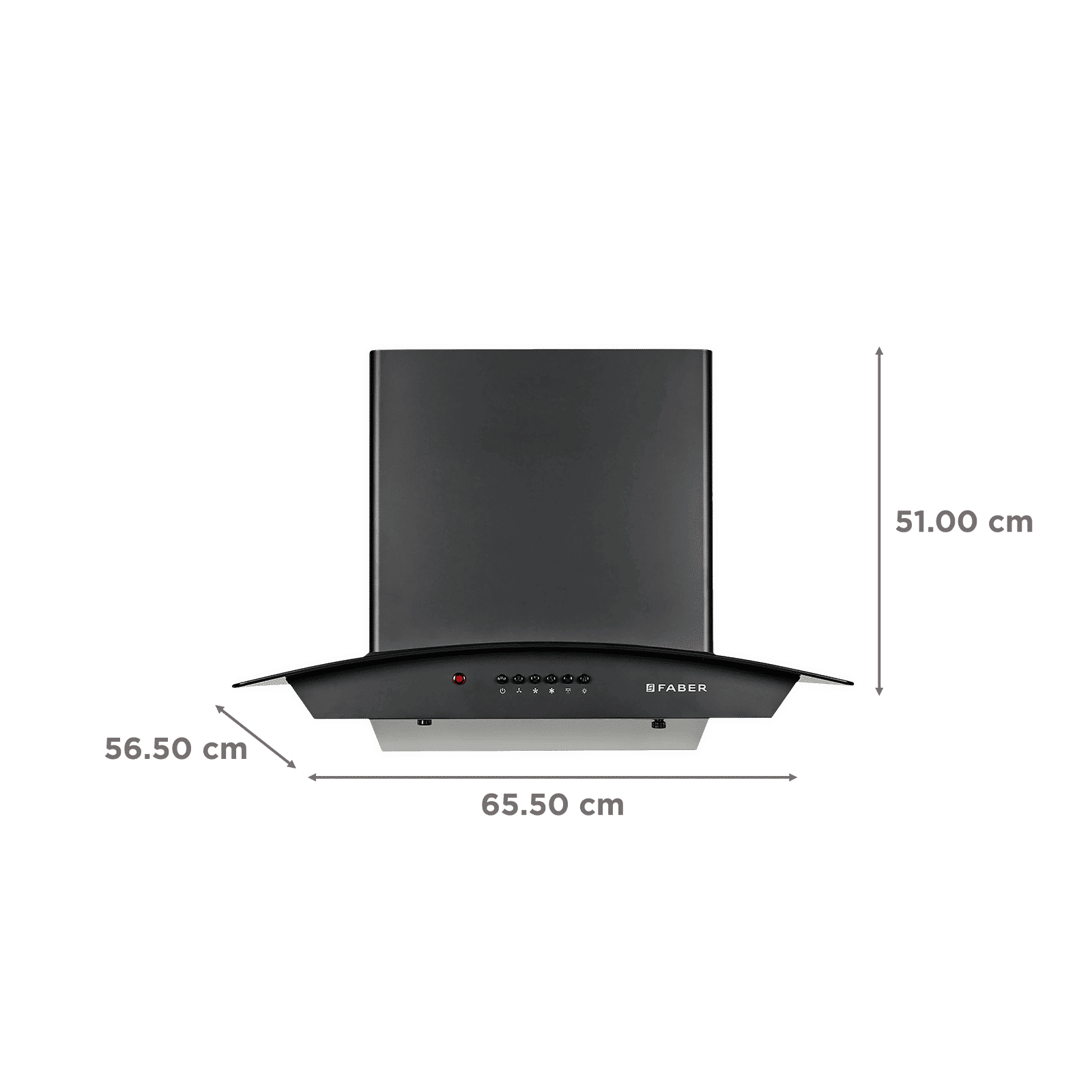 FABER ALPHA HC PB BK 60cm 1100m3/hr Ducted Auto Clean Wall Mounted Chimney with Soft Push Button (Black)_2