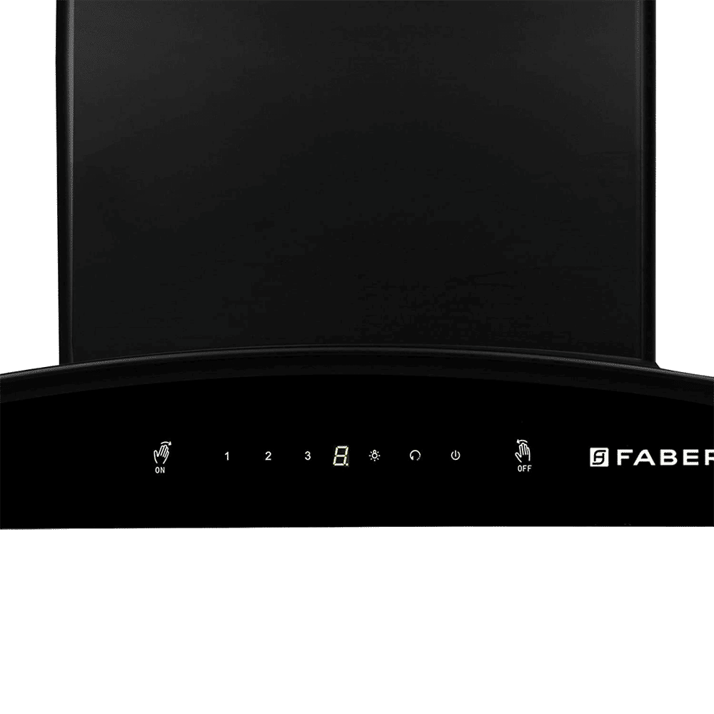 FABER EVEREST IND SC TC HC BK 60cm 1200m3/hr Ducted Auto Clean Wall Mounted Chimney with Touch Control Panel (Black)_5