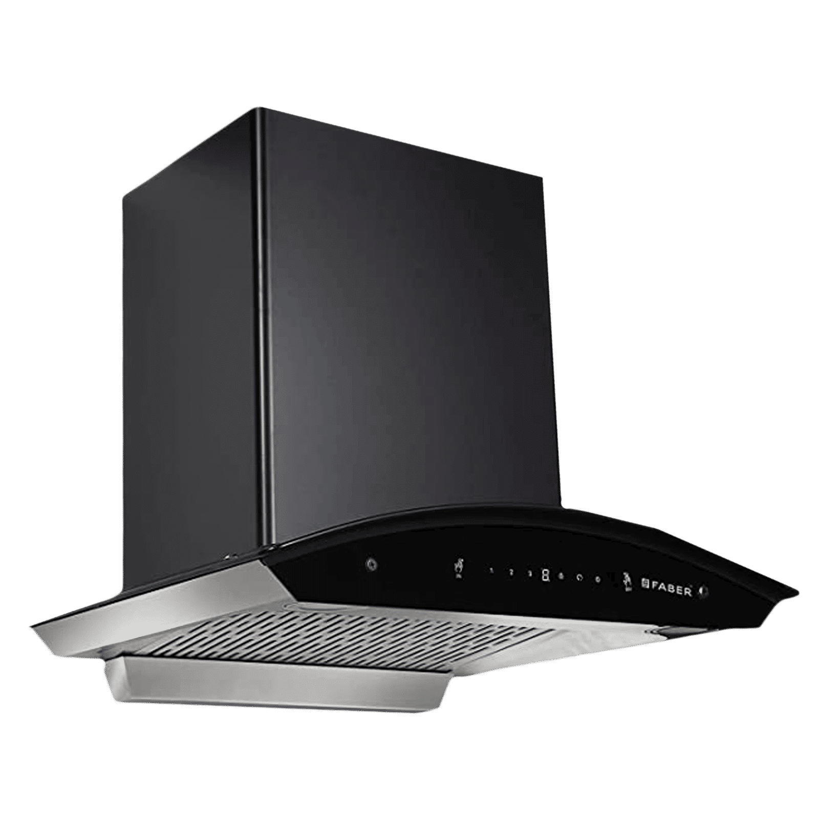 FABER EVEREST IND SC TC HC BK 60cm 1200m3/hr Ducted Auto Clean Wall Mounted Chimney with Touch Control Panel (Black)_6