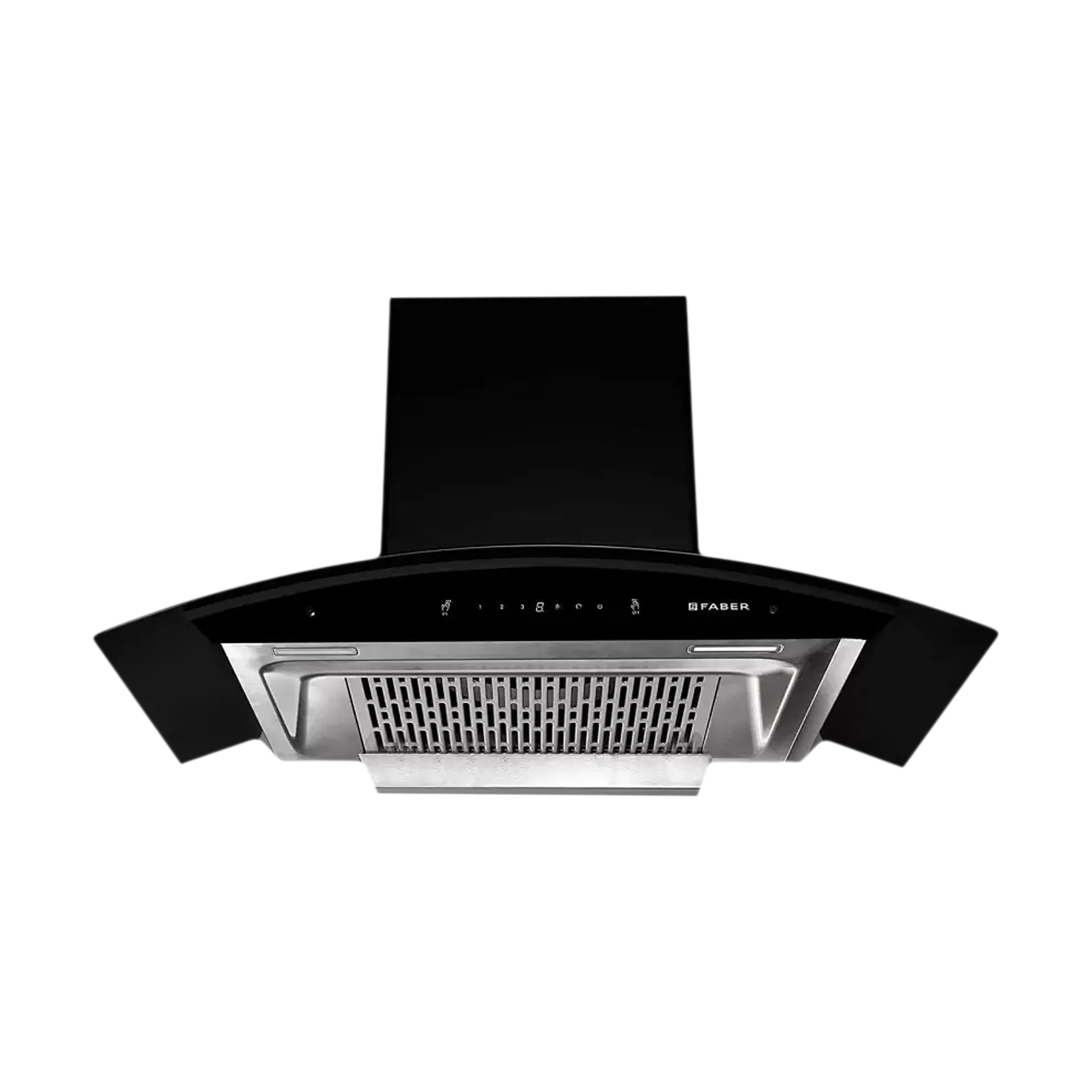 FABER EVEREST SMART IND HC SC BK 90cm 1250m3/hr Ducted Auto Clean Wall Mounted Chimney with Touch Control Panel (Black)_1