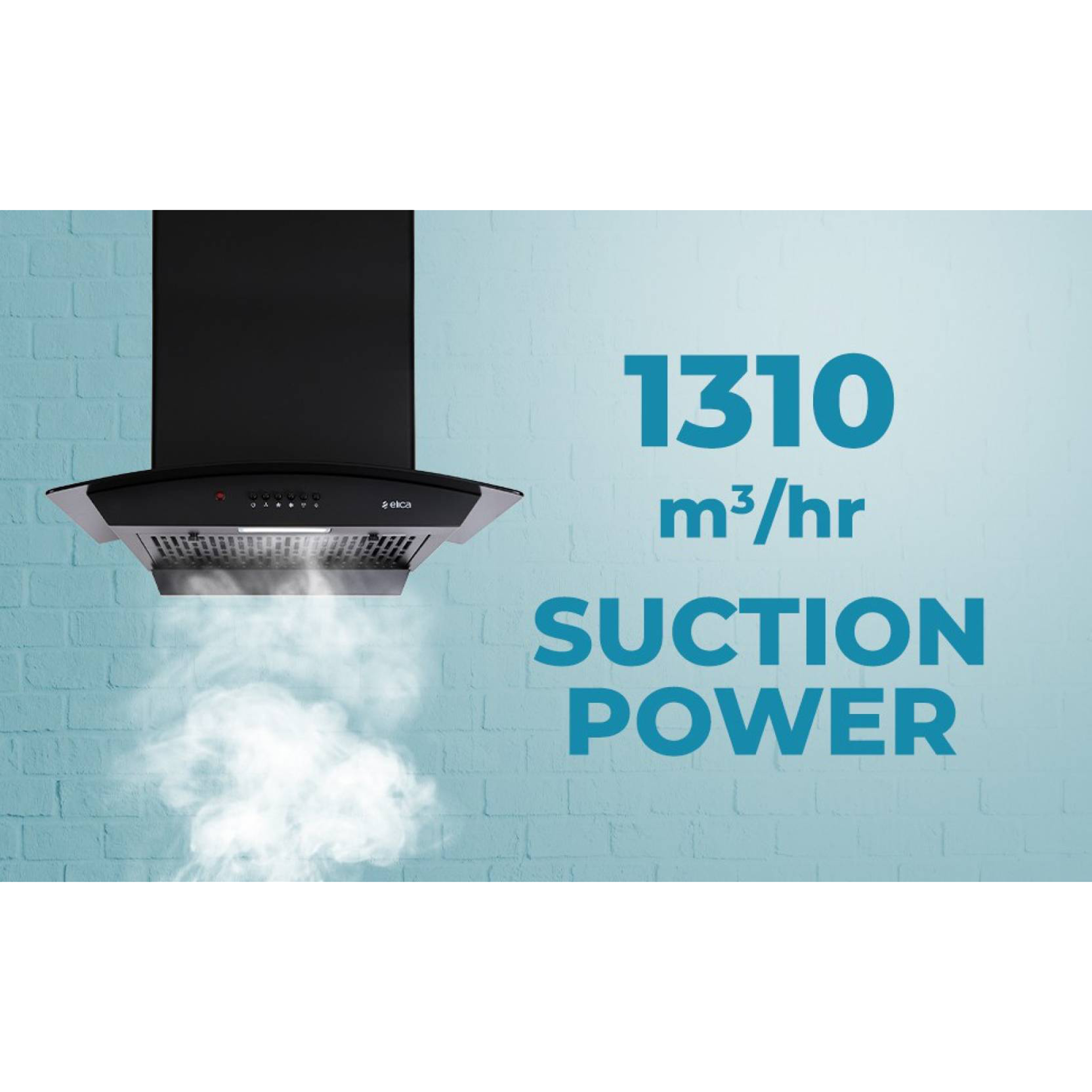 elica FLCG PB 900 HAC NERO 90cm 1310m3/hr Ducted Auto Clean Wall Mounted Chimney with Push Button Control (Black)_6
