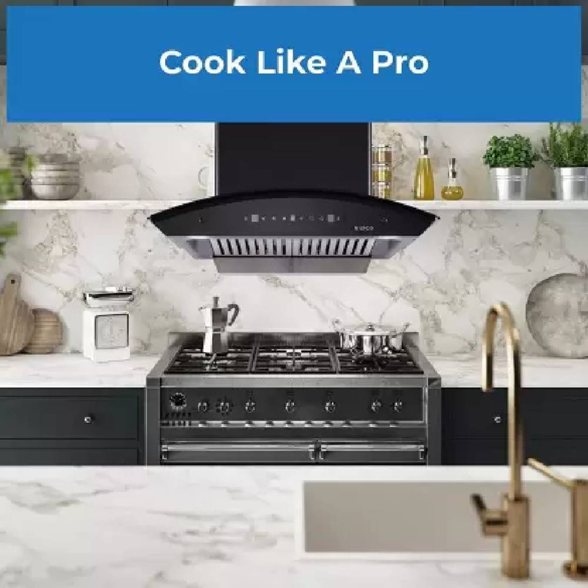 elica BFCG 600 HAC LTW MS NERO 60cm 1350m3/hr Ducted Auto Clean Wall Mounted Chimney with Touch Control Panel (Black)_5