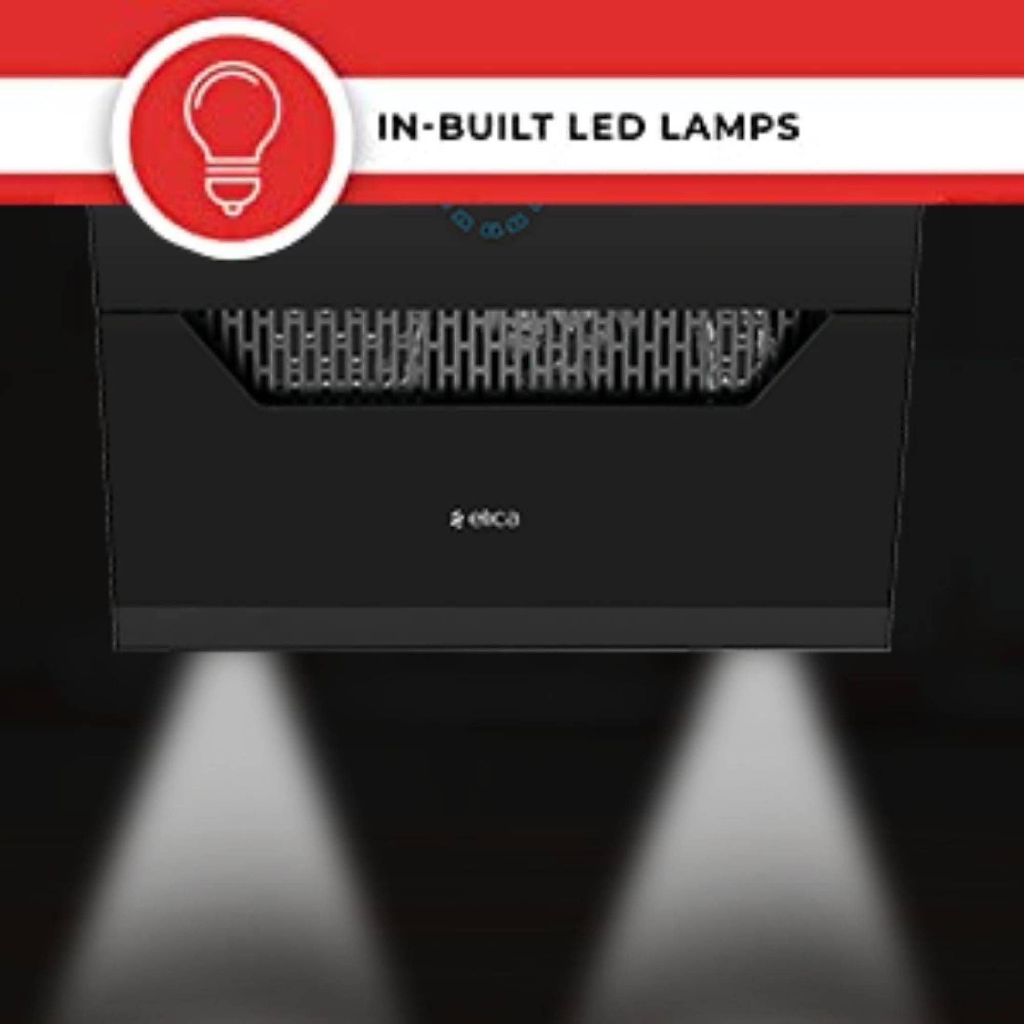 elica EFL 107 HAC LTW VMS 60 60cm 1350m3/hr Ducted Auto Clean Wall Mounted Chimney with Touch Control Panel (Black)_8