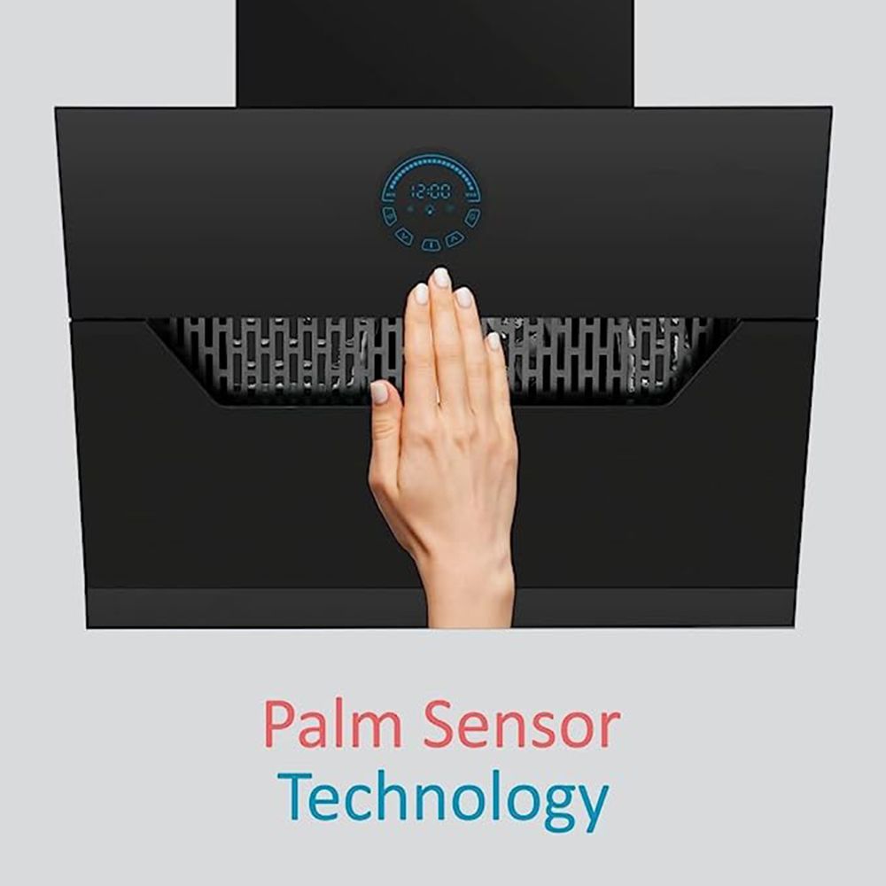 elica EFL 107 HAC LTW VMS 60 60cm 1350m3/hr Ducted Auto Clean Wall Mounted Chimney with Touch Control Panel (Black)_11