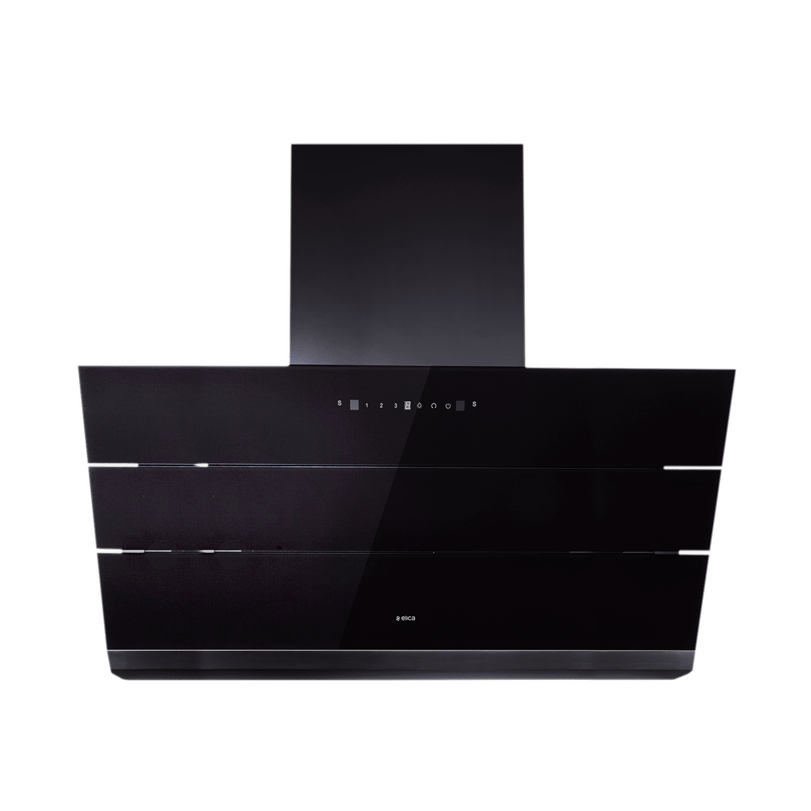 elica EFL S 901 ULTRA HAC LTW VMS 90cm 1500m3/hr Ductless Auto Clean Wall Mounted Chimney with Touch Control Panel (Black)_1