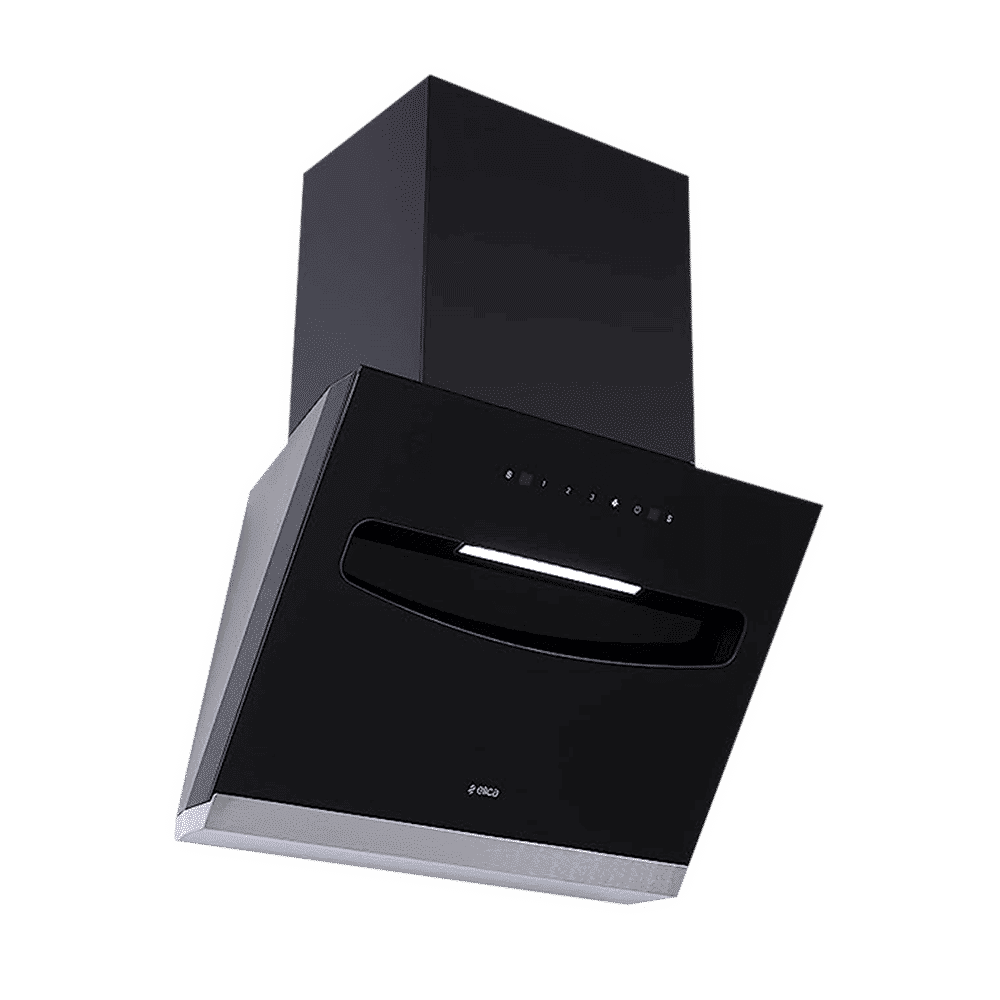 elica EFL S 907 HAC LTW VMS 90cm 1200m3/hr Ducted Auto Clean Wall Mounted Chimney with Touch Control Panel (Black)_4