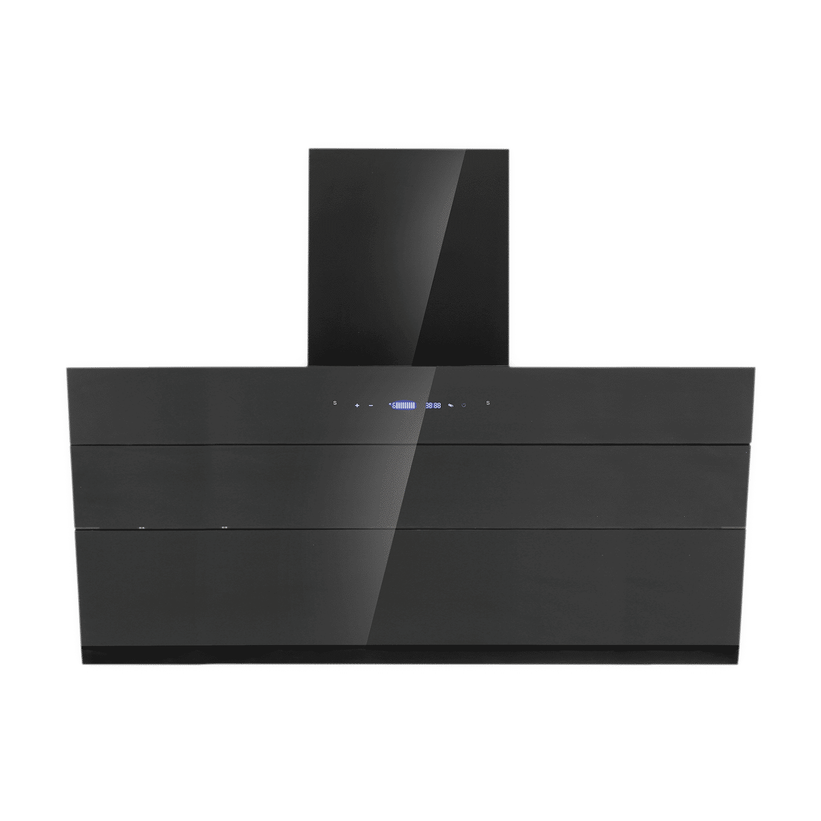 elica EFL S 911 BLDC HAC LTW VMS 90cm 1400m3/hr Ducted Auto Clean Wall Mounted Chimney with Touch Control Panel (Black)_1