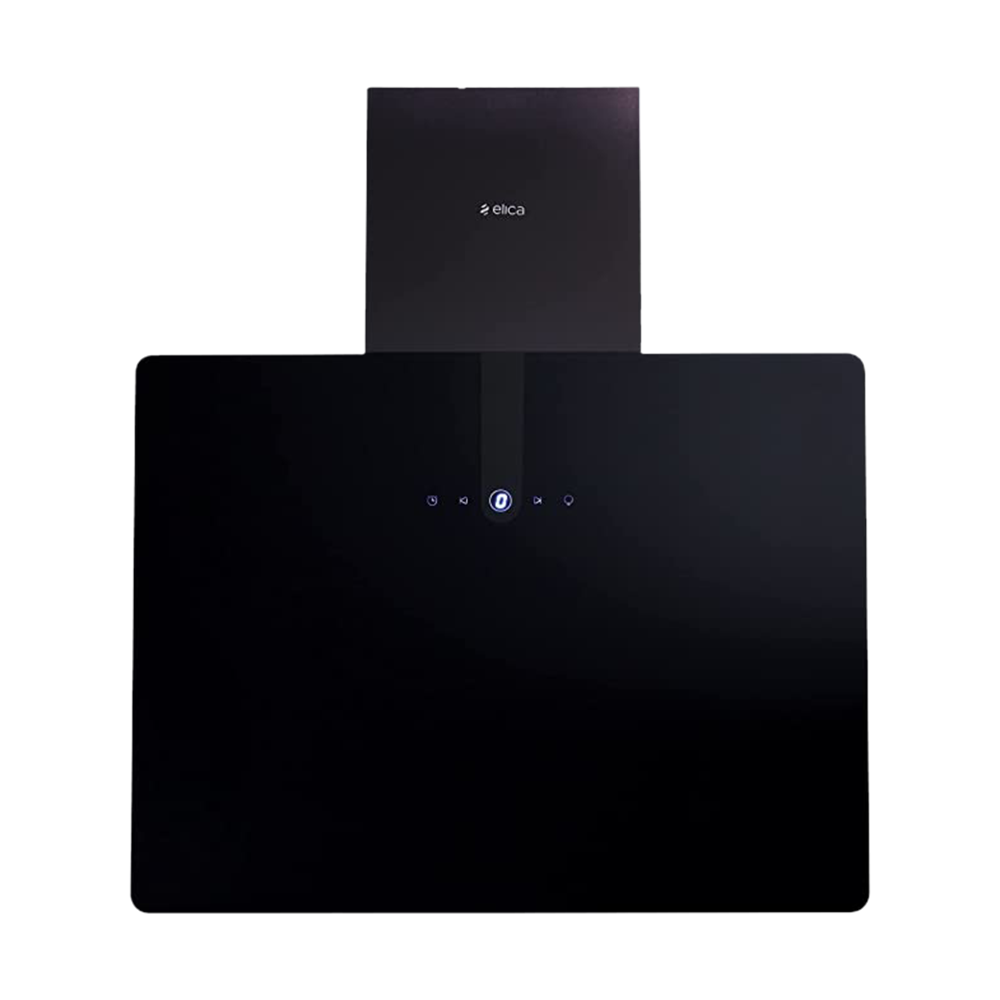 elica SLIM BLDC 60 NERO 60cm 1150m3/hr Ducted Wall Mounted Chimney with Touch Control Panel (Black)_1